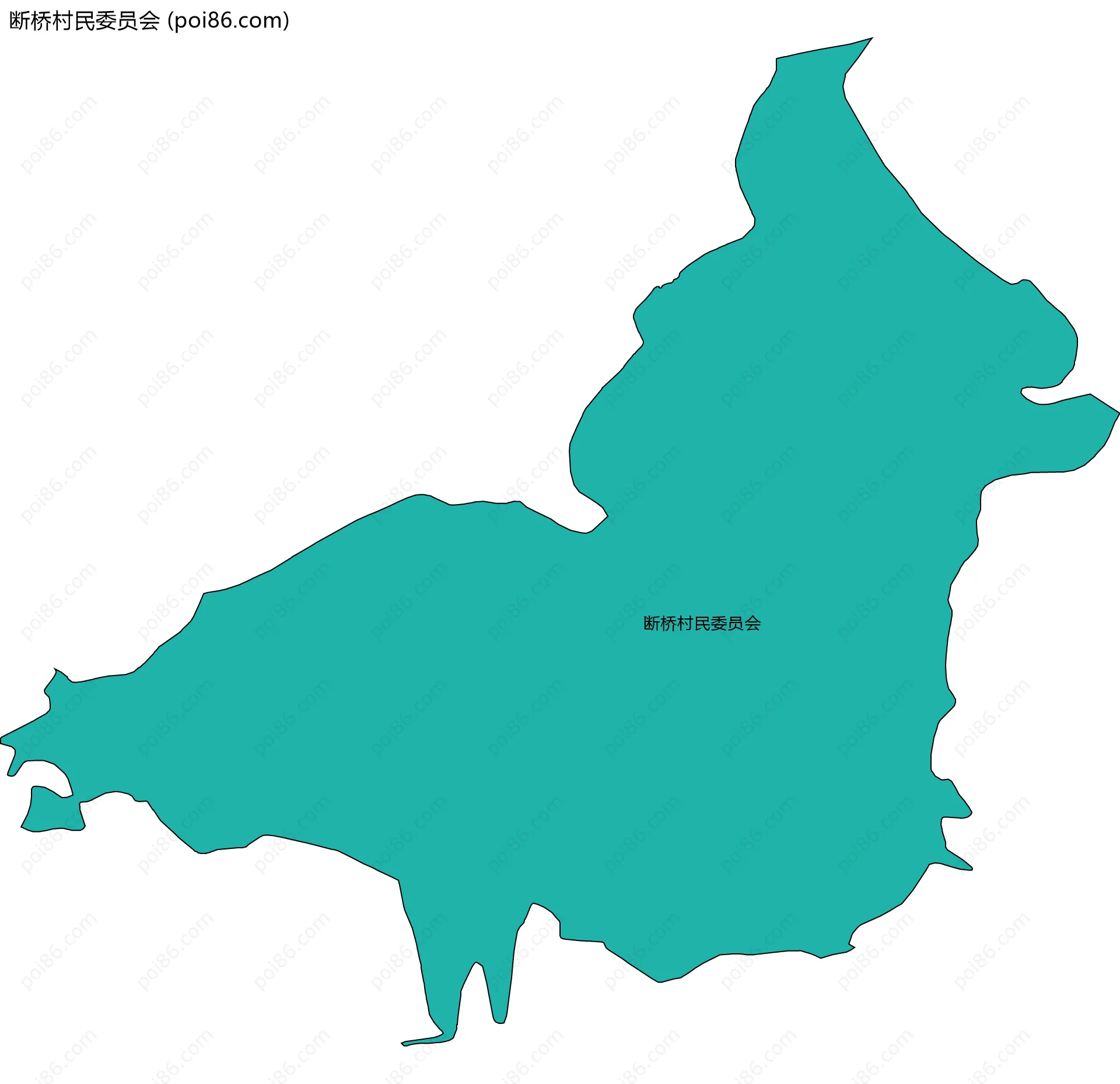 断桥村民委员会边界地图