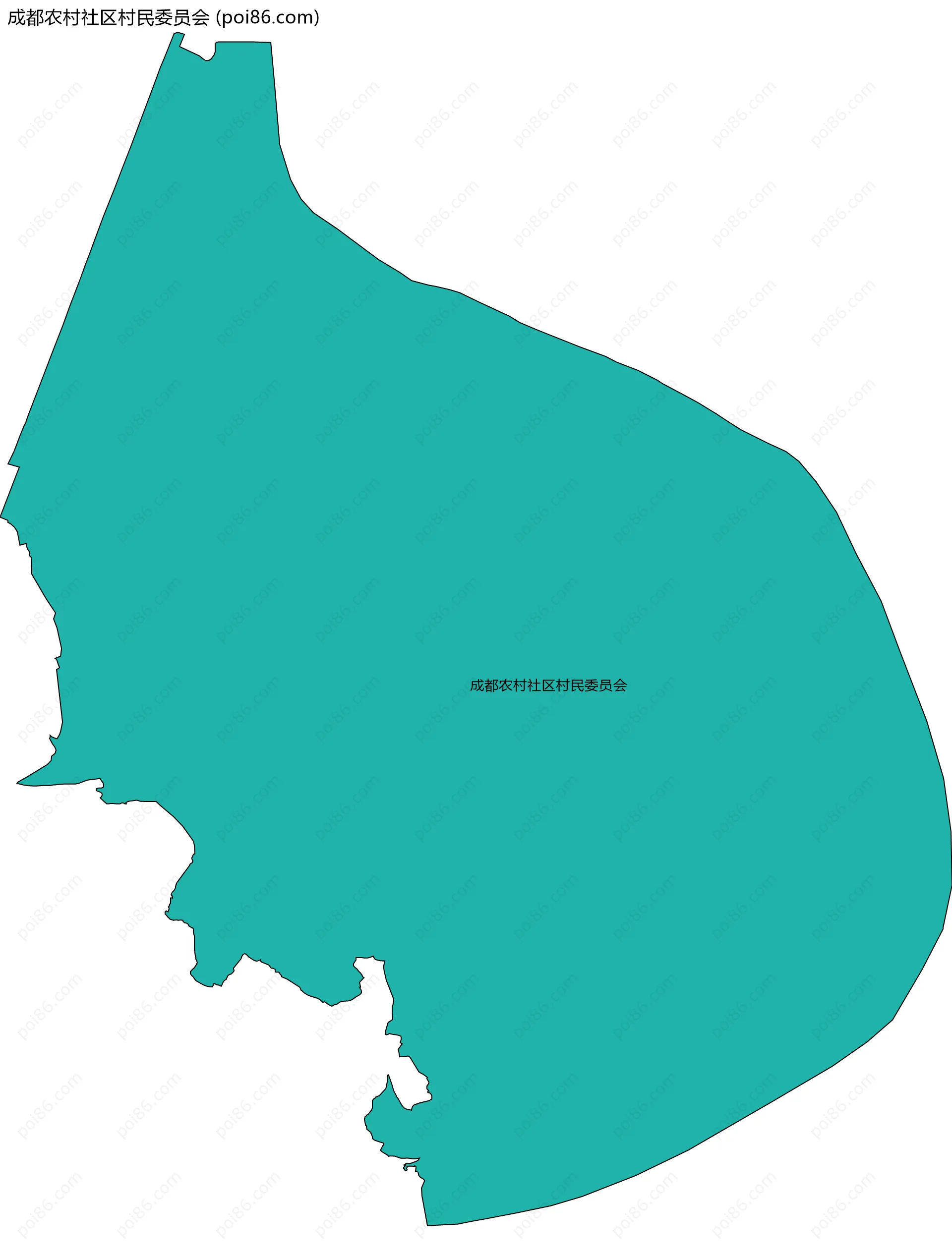 成都农村社区村民委员会边界地图
