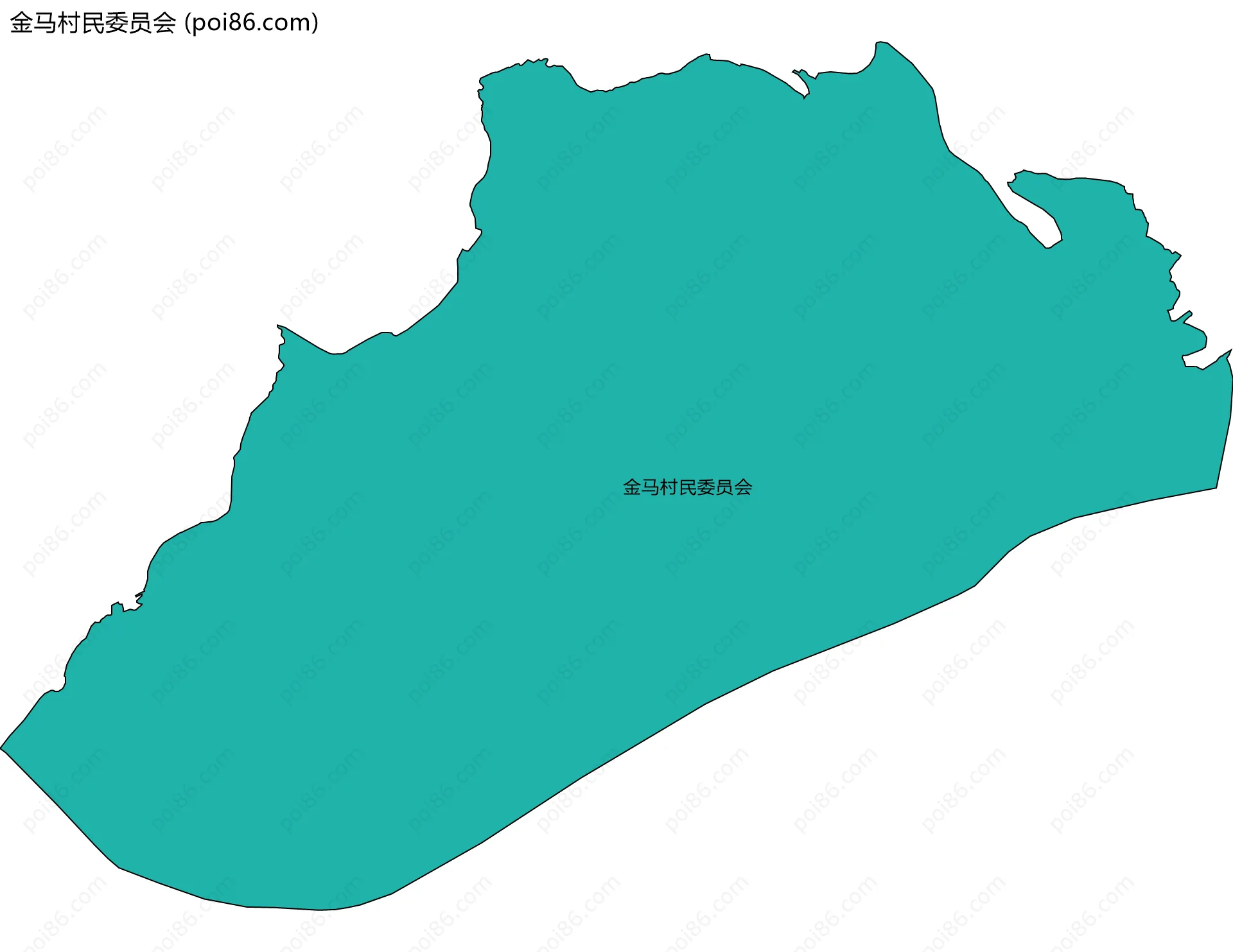 金马村民委员会边界地图