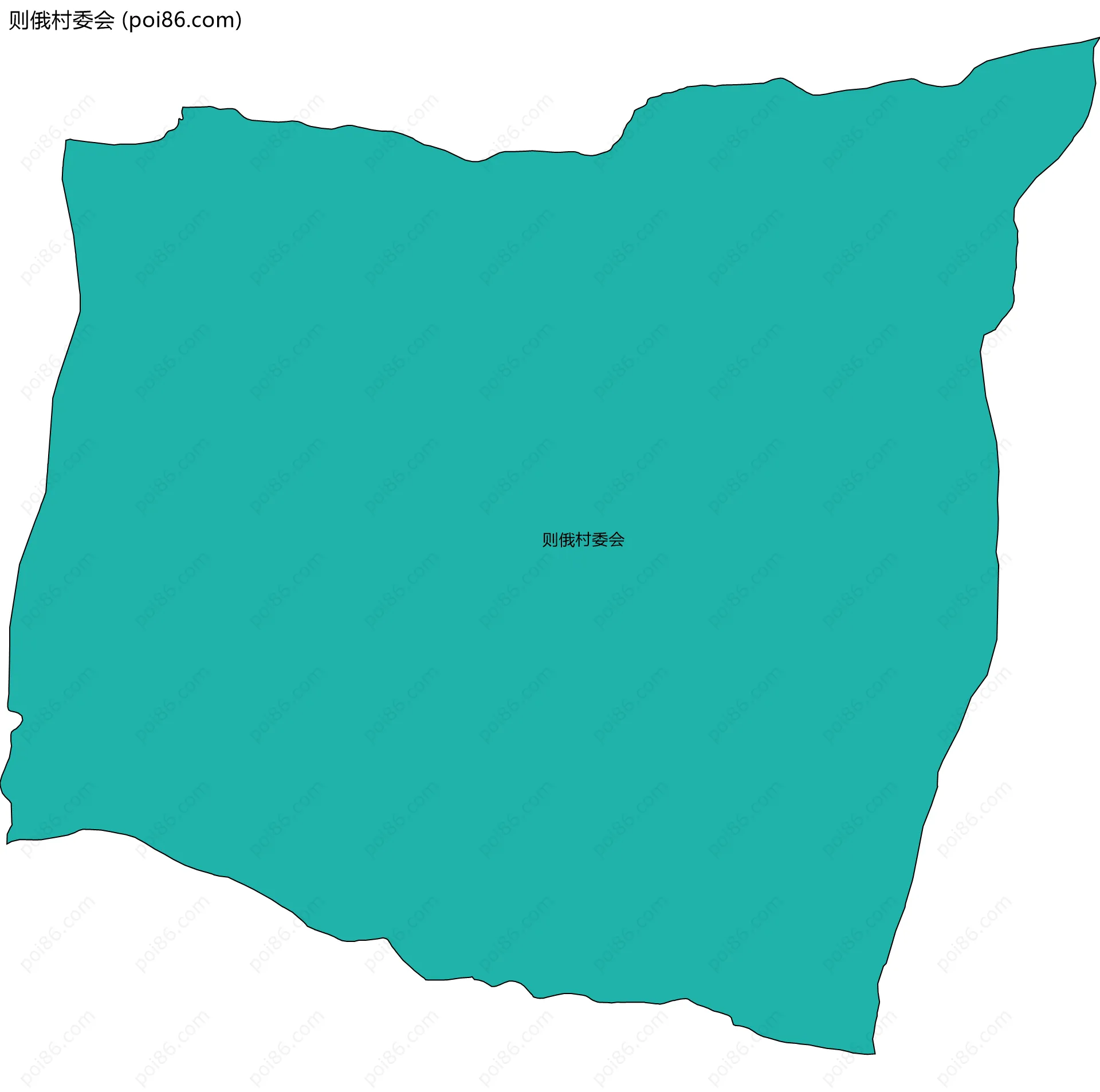 则俄村委会边界地图