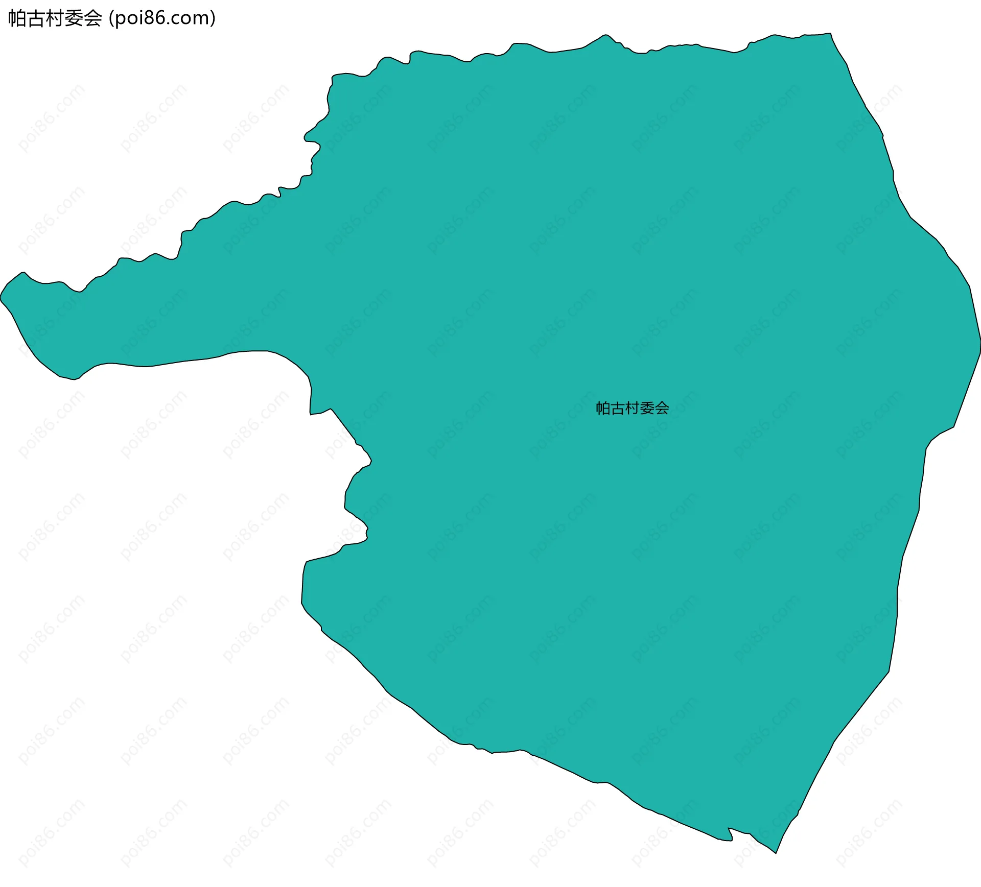 帕古村委会边界地图