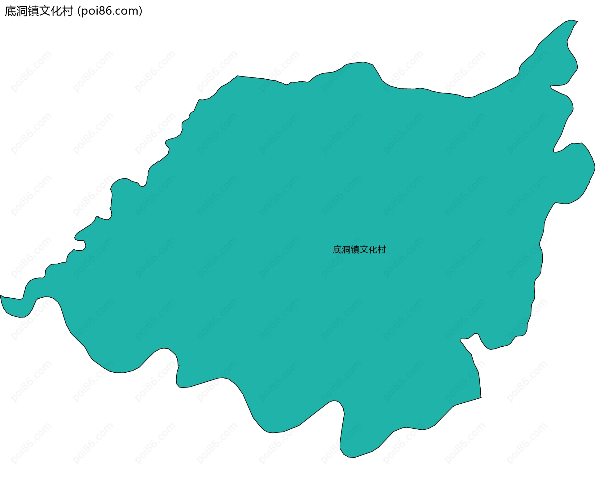 底洞镇文化村边界地图