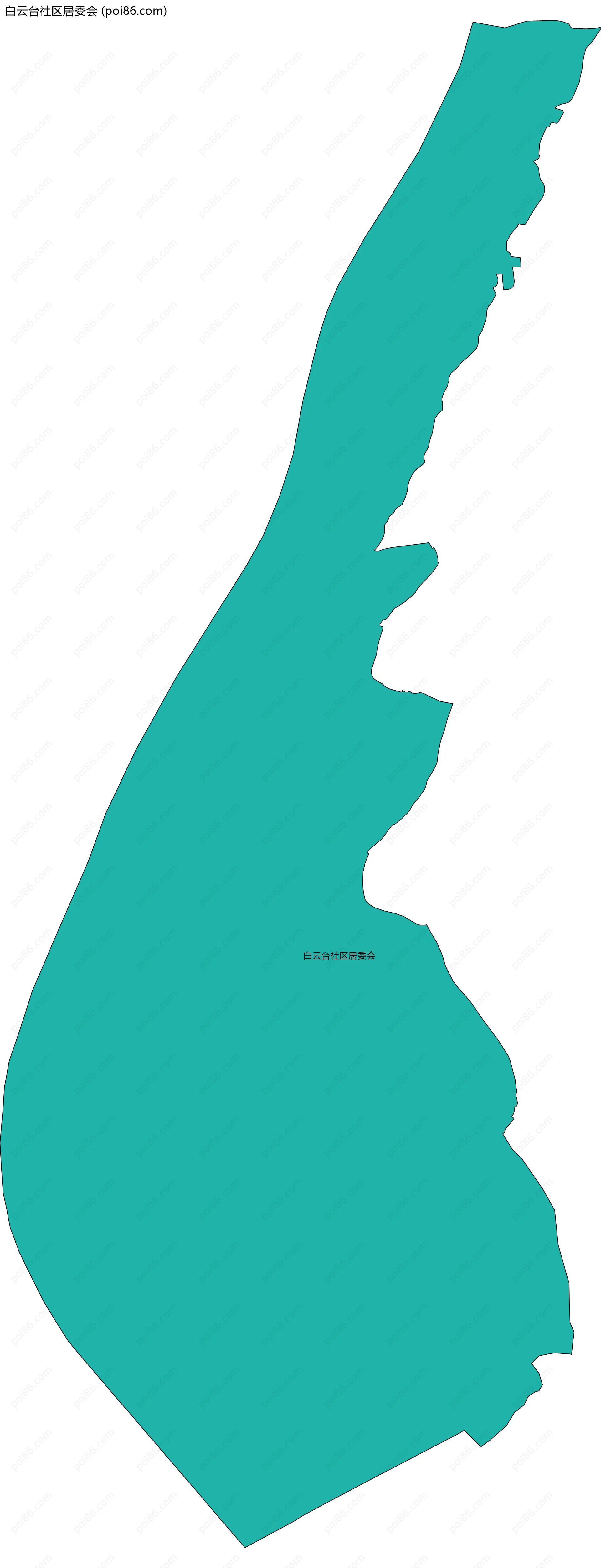 白云台社区居委会边界地图