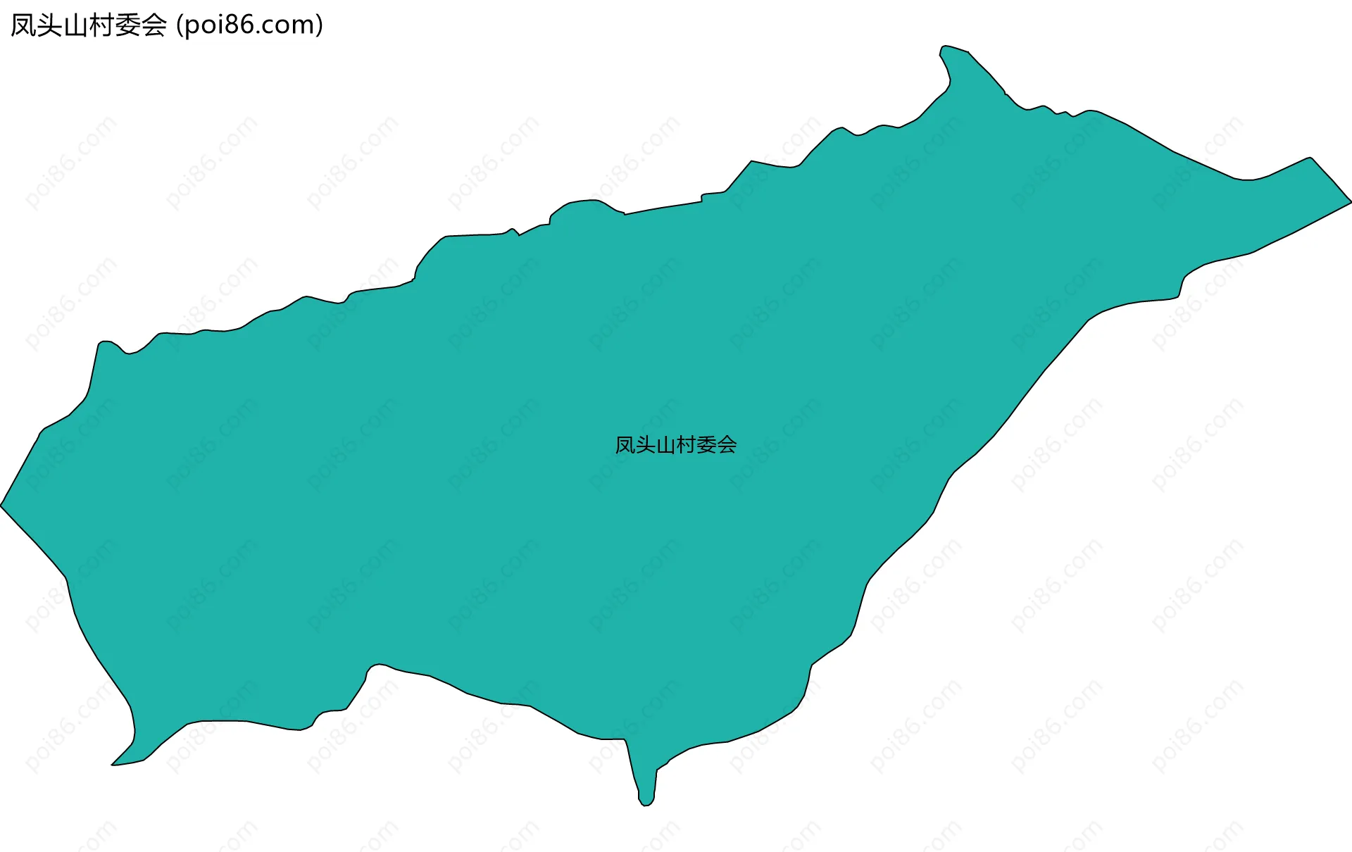 凤头山村委会边界地图