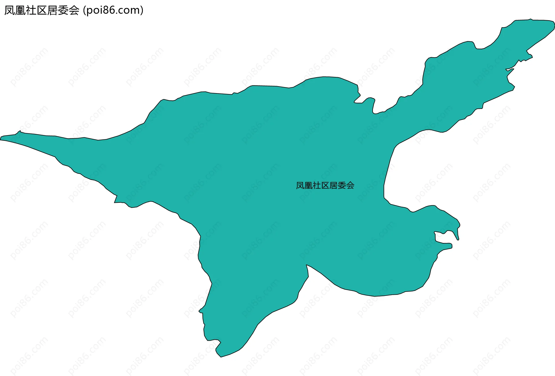 凤凰社区居委会边界地图