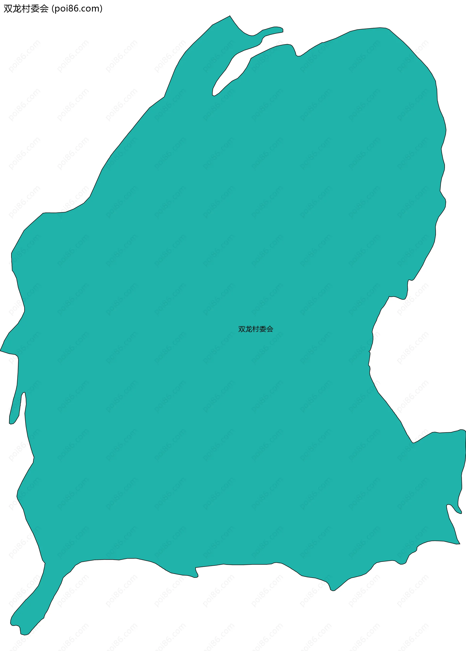 双龙村委会边界地图