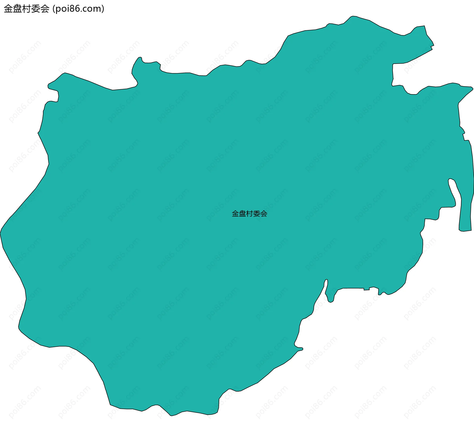 金盘村委会边界地图