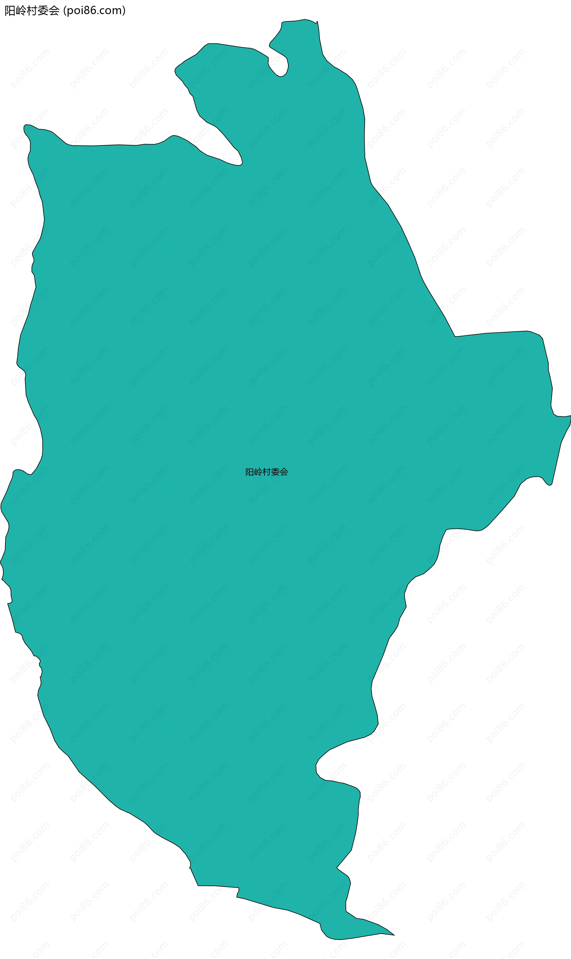 阳岭村委会边界地图