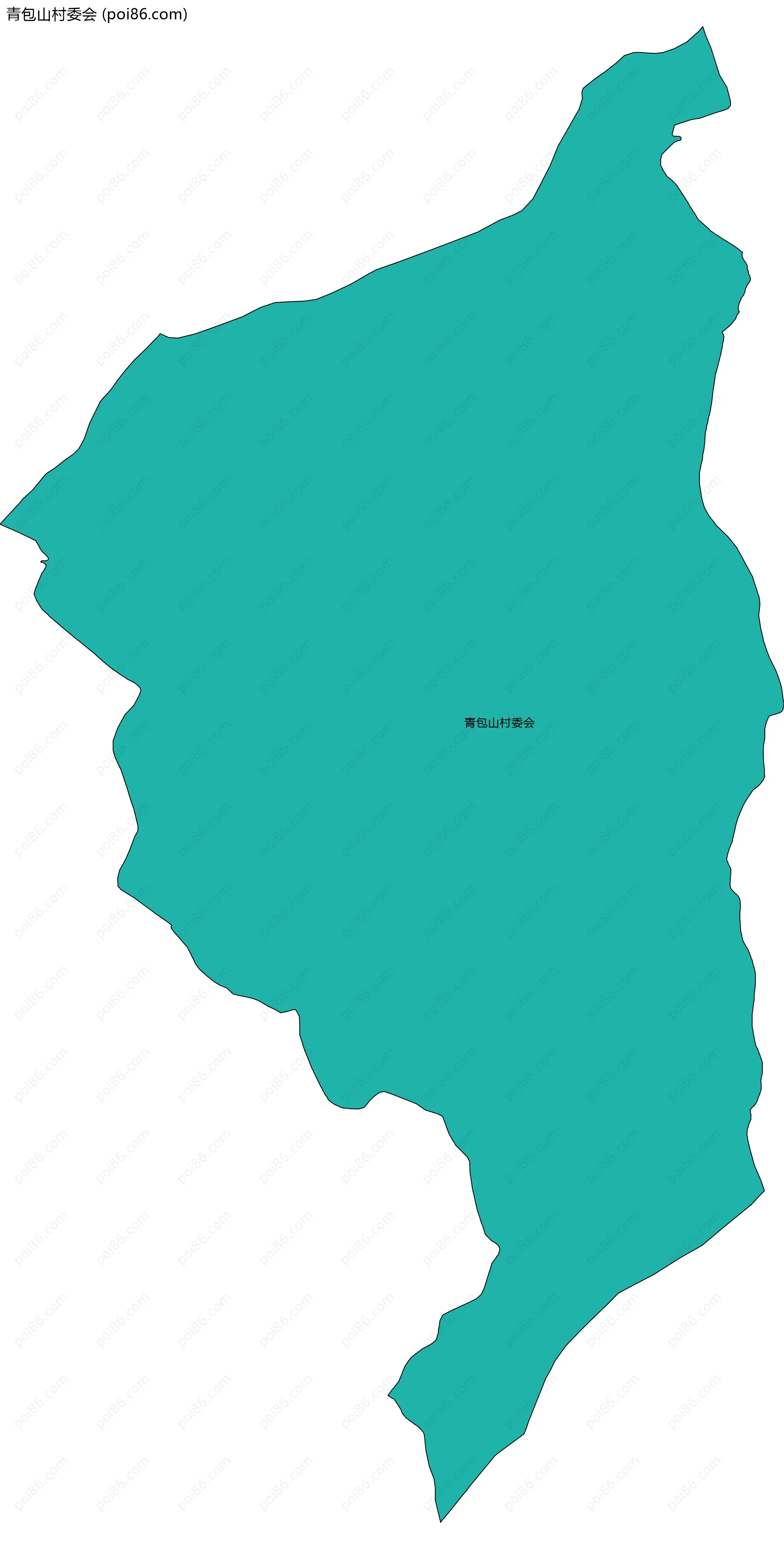 青包山村委会边界地图