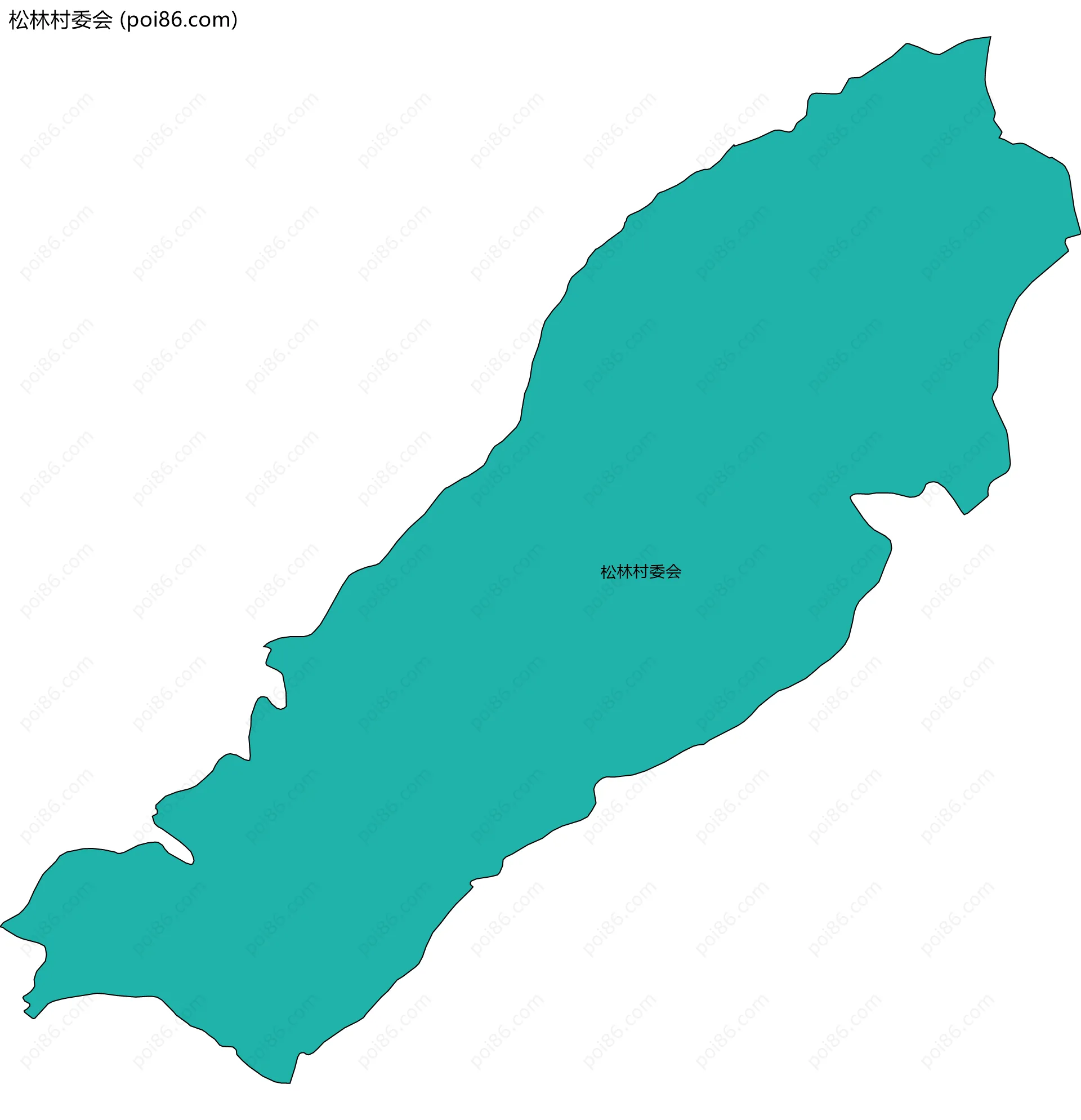 松林村委会边界地图