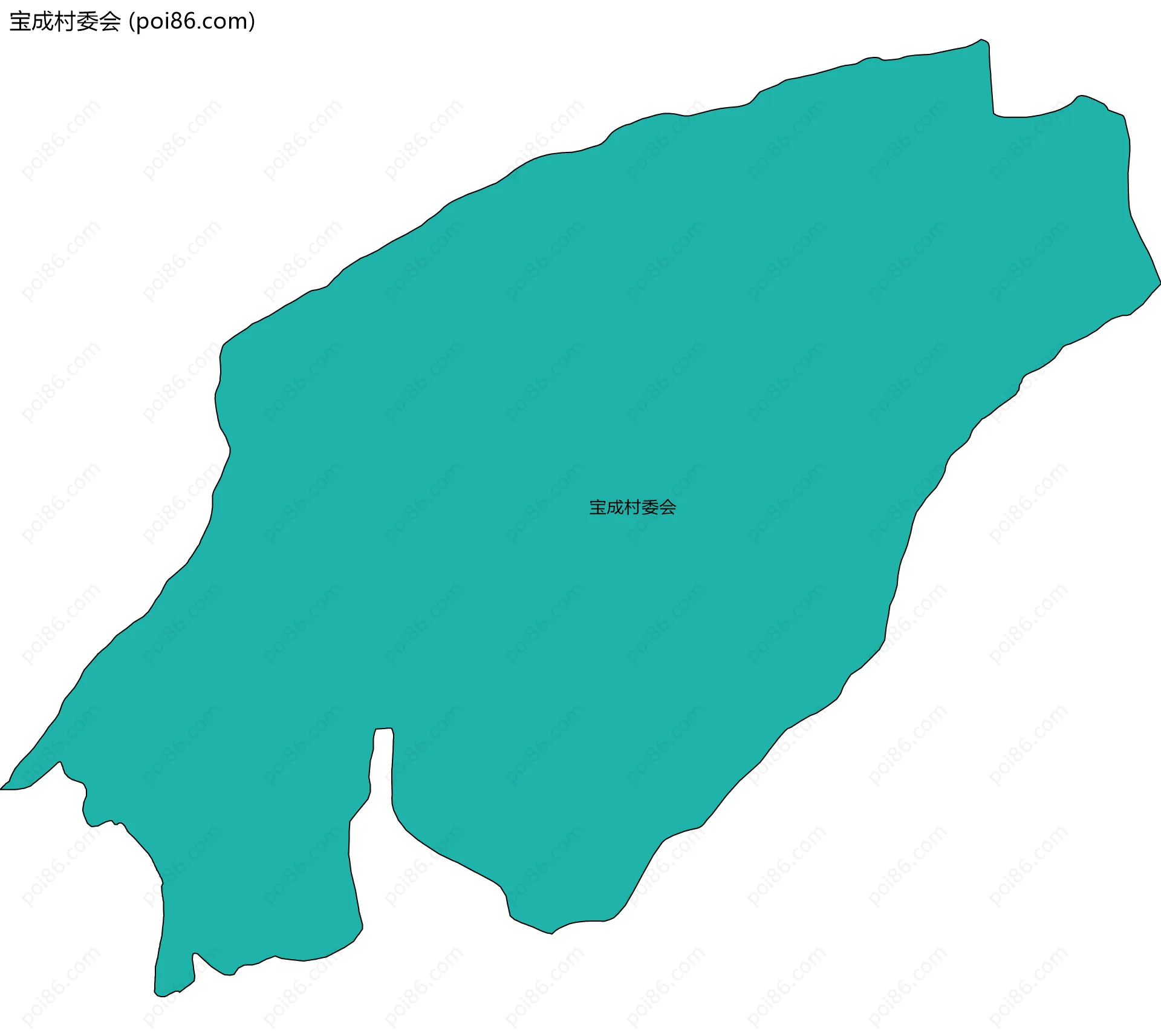 宝成村委会边界地图