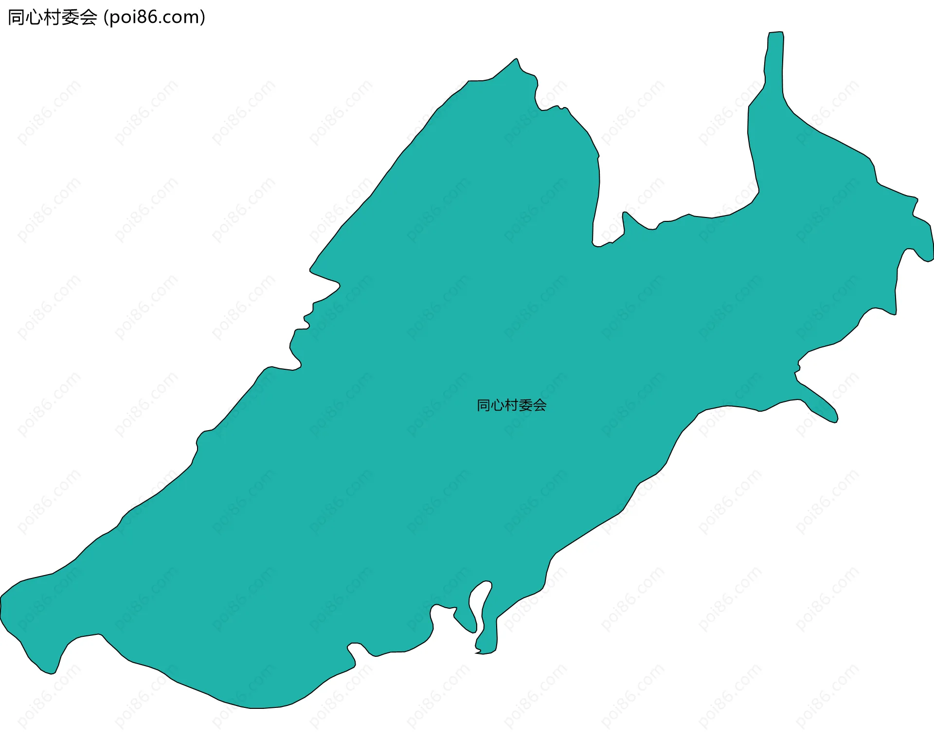 同心村委会边界地图
