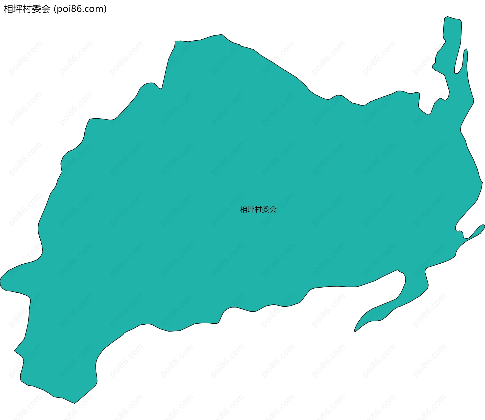 相坪村委会边界地图