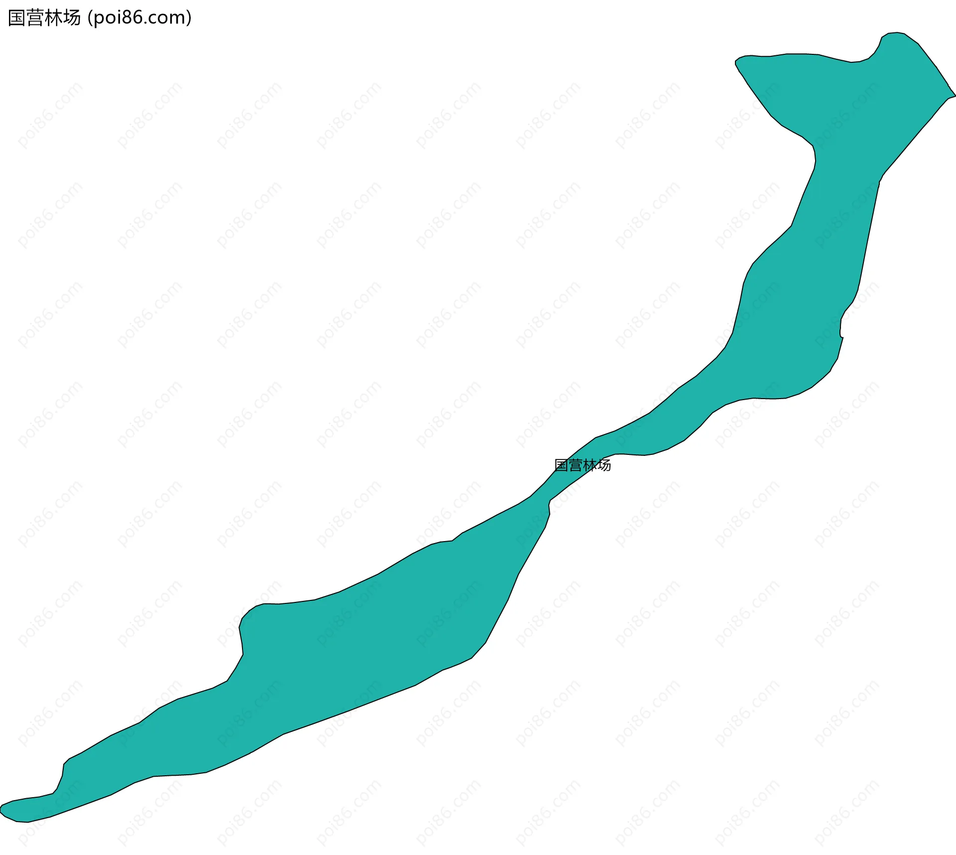 国营林场边界地图