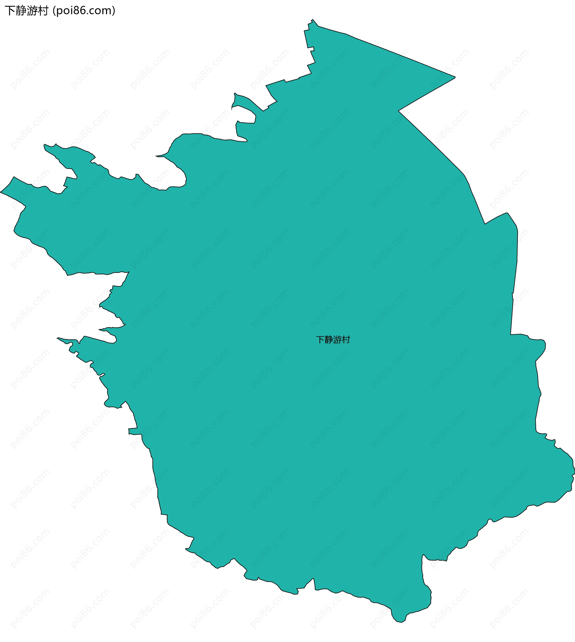 下静游村边界地图
