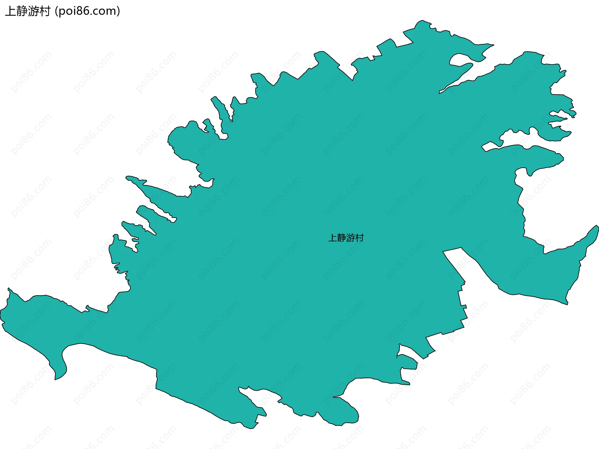 上静游村边界地图