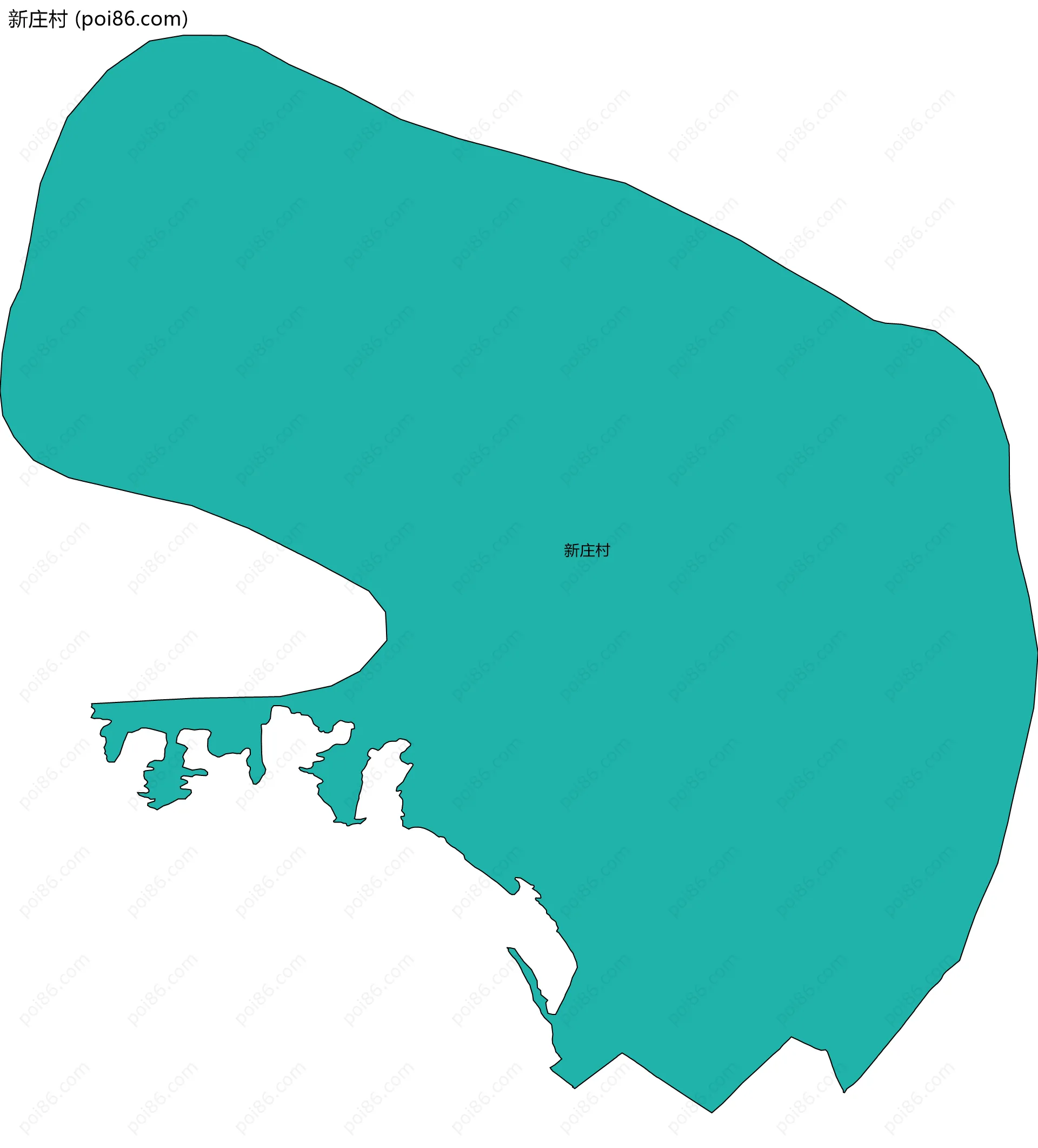 新庄村边界地图