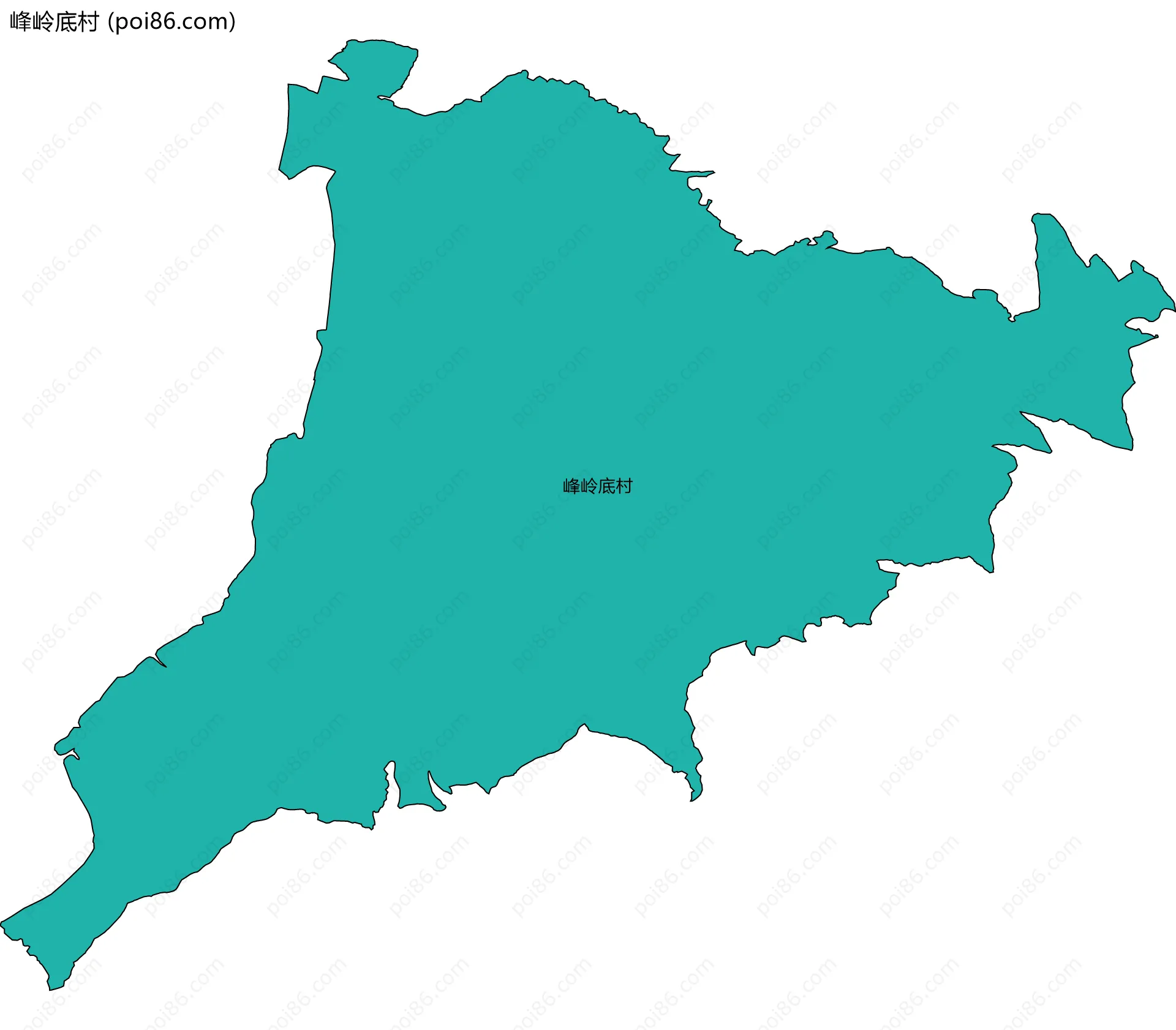 峰岭底村边界地图