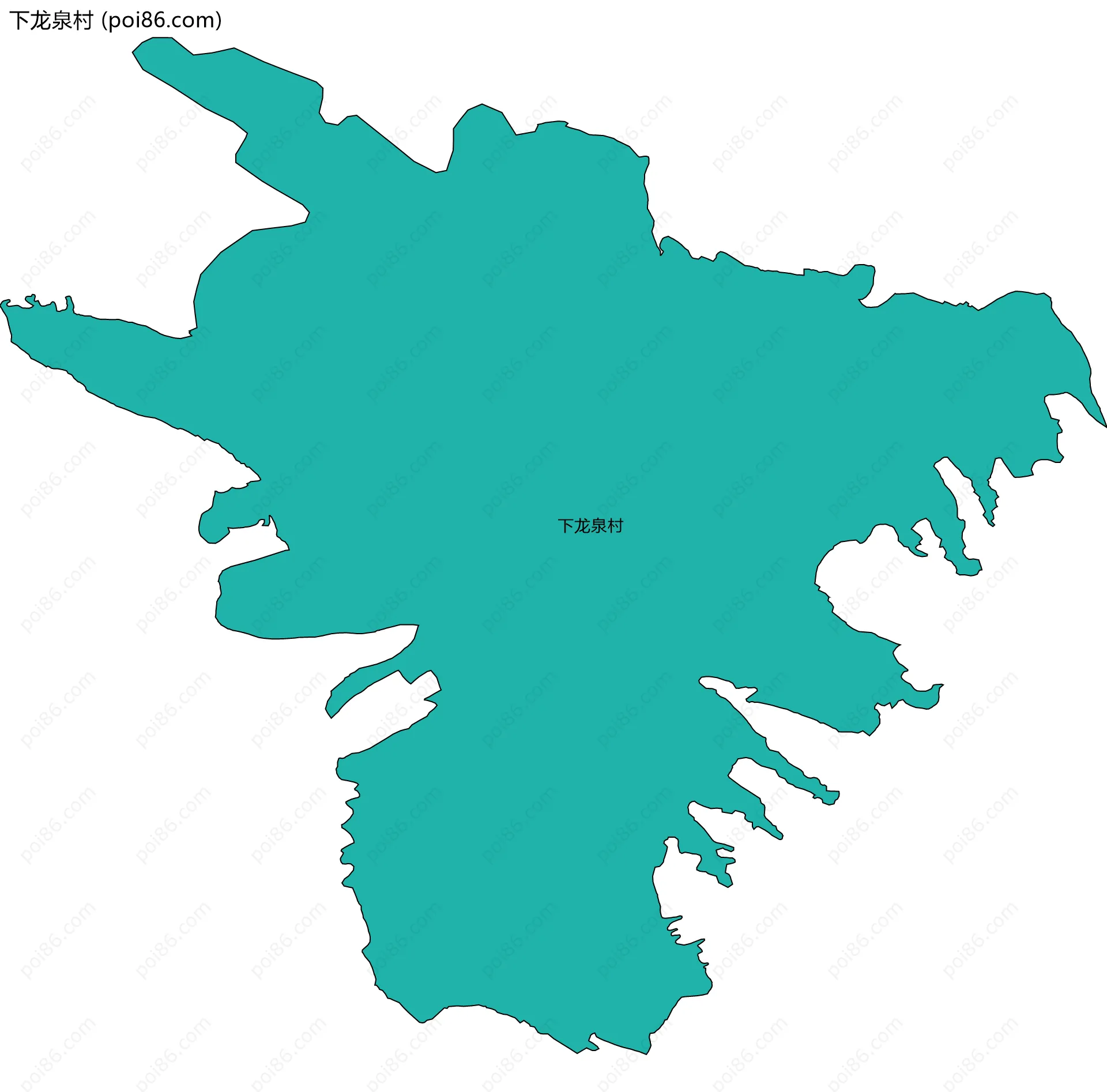 下龙泉村边界地图