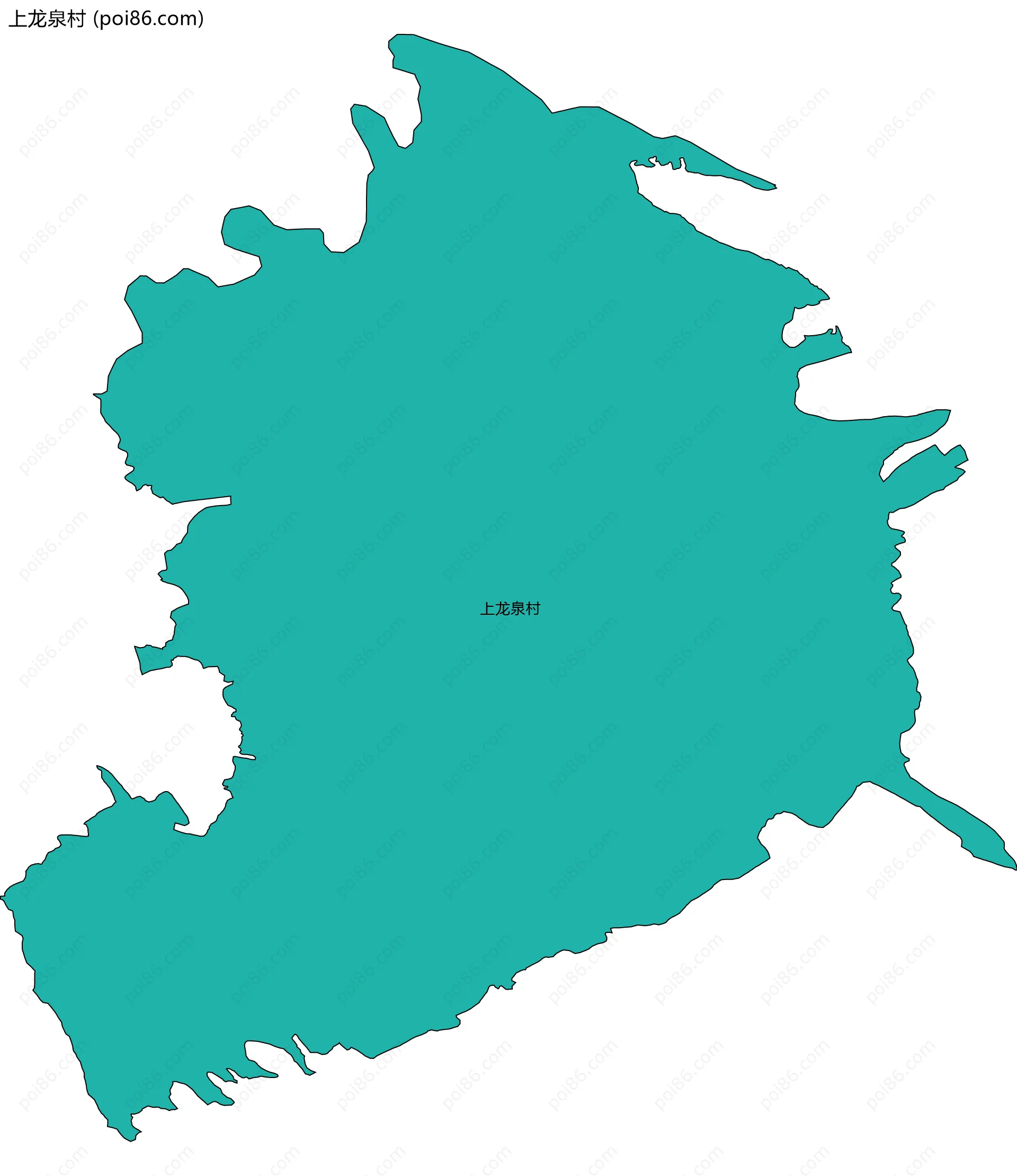 上龙泉村边界地图