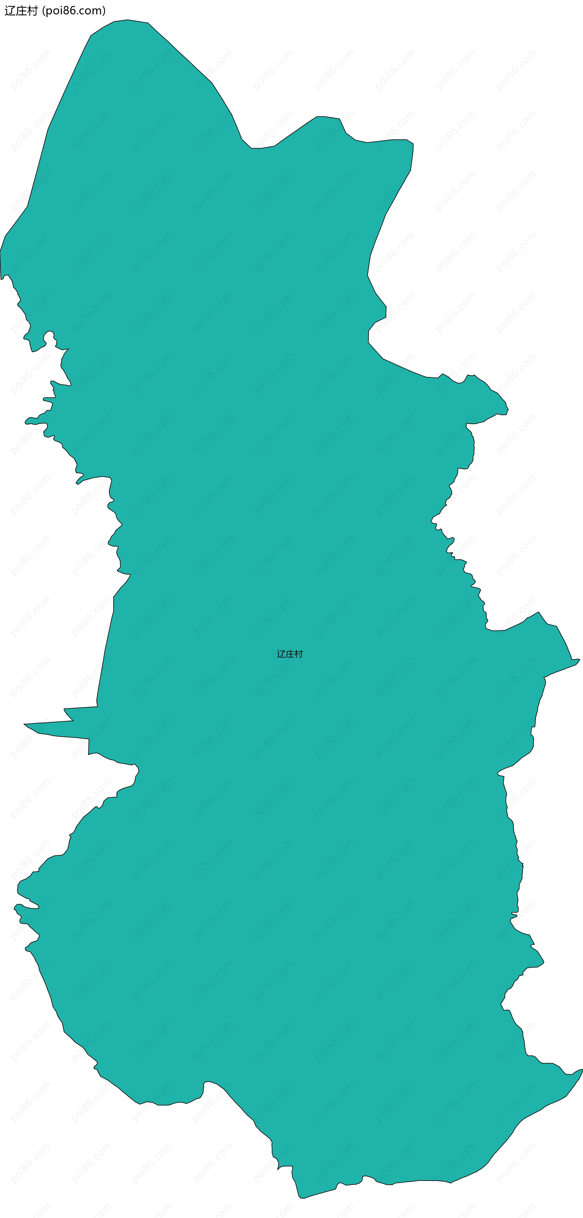 辽庄村边界地图