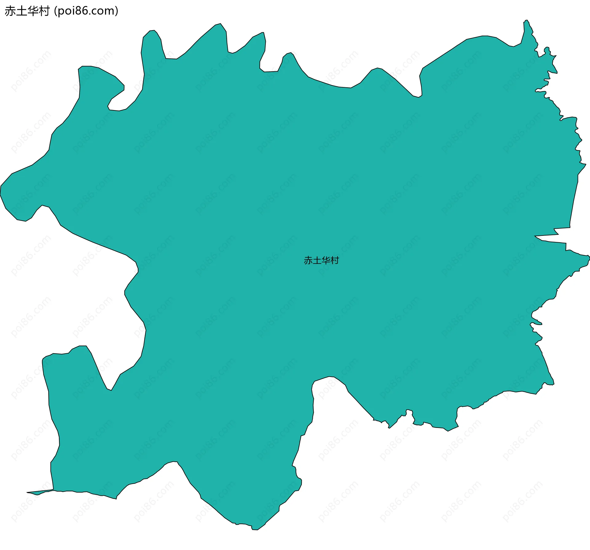 赤土华村边界地图