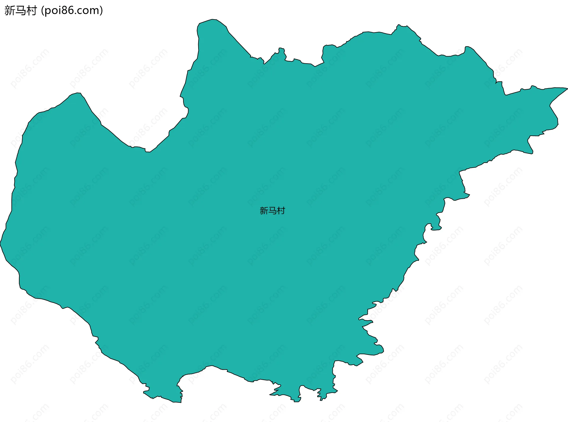新马村边界地图