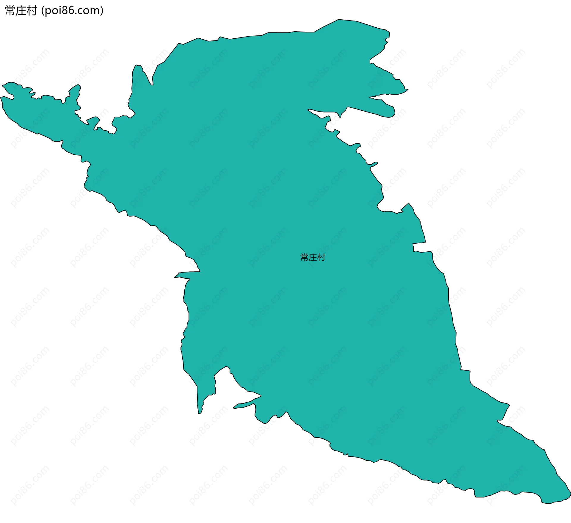 常庄村边界地图