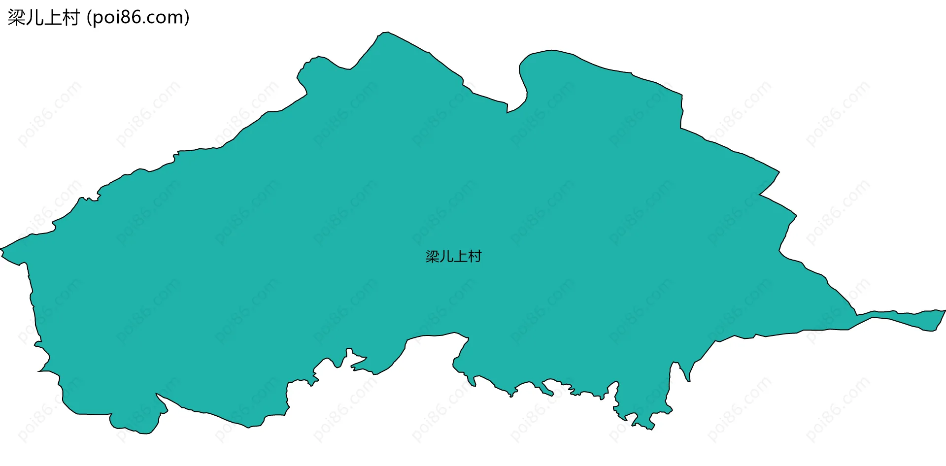 梁儿上村边界地图