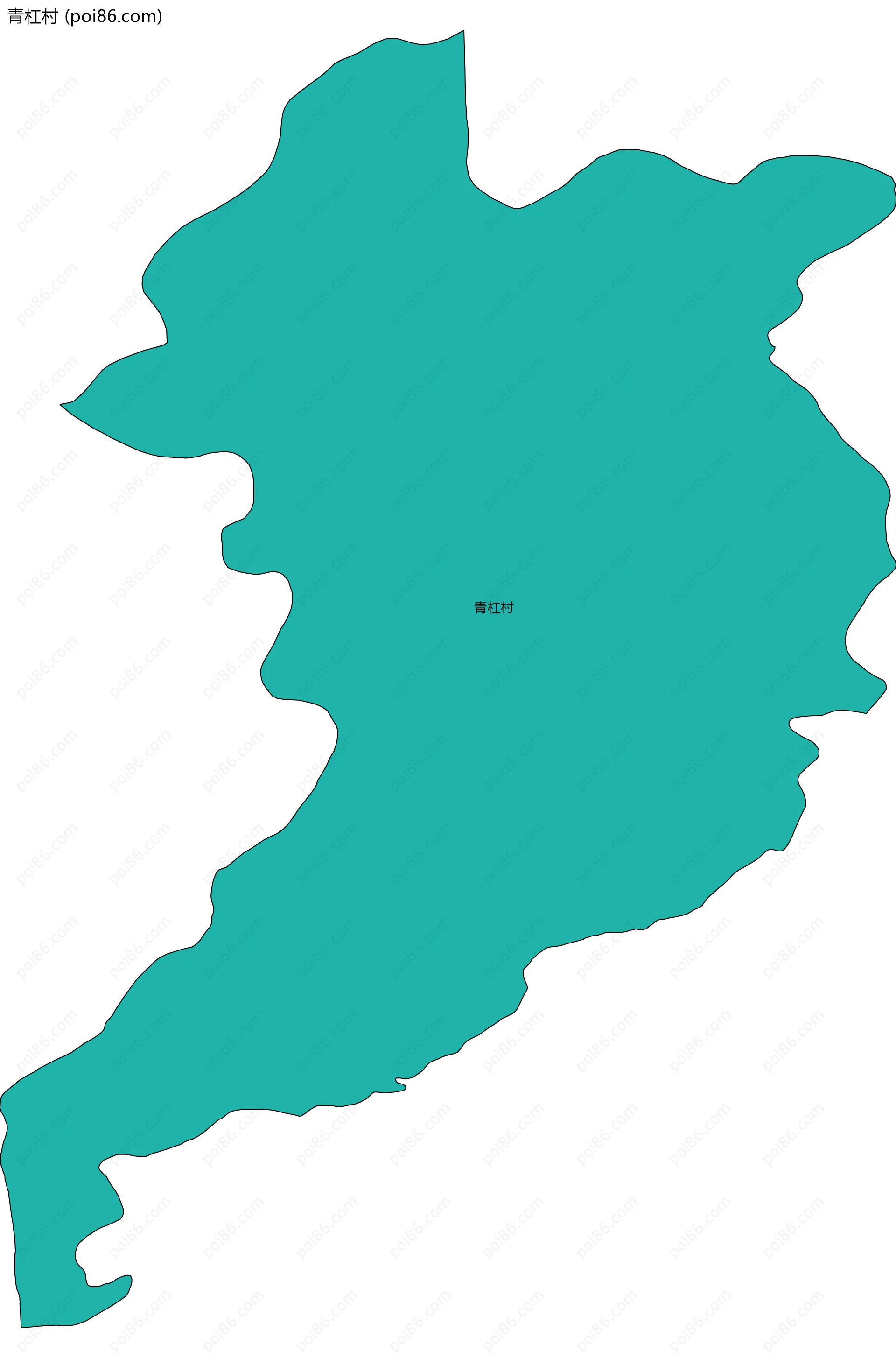 青杠村边界地图