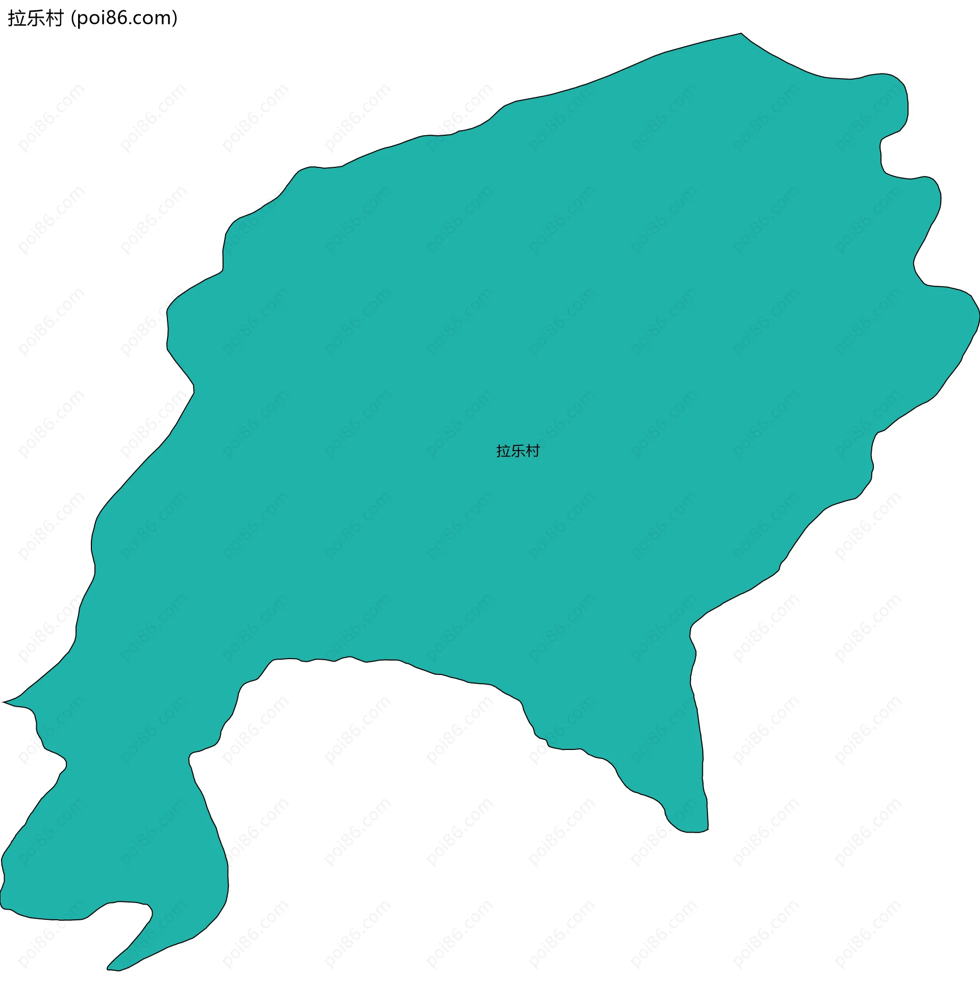 拉乐村边界地图