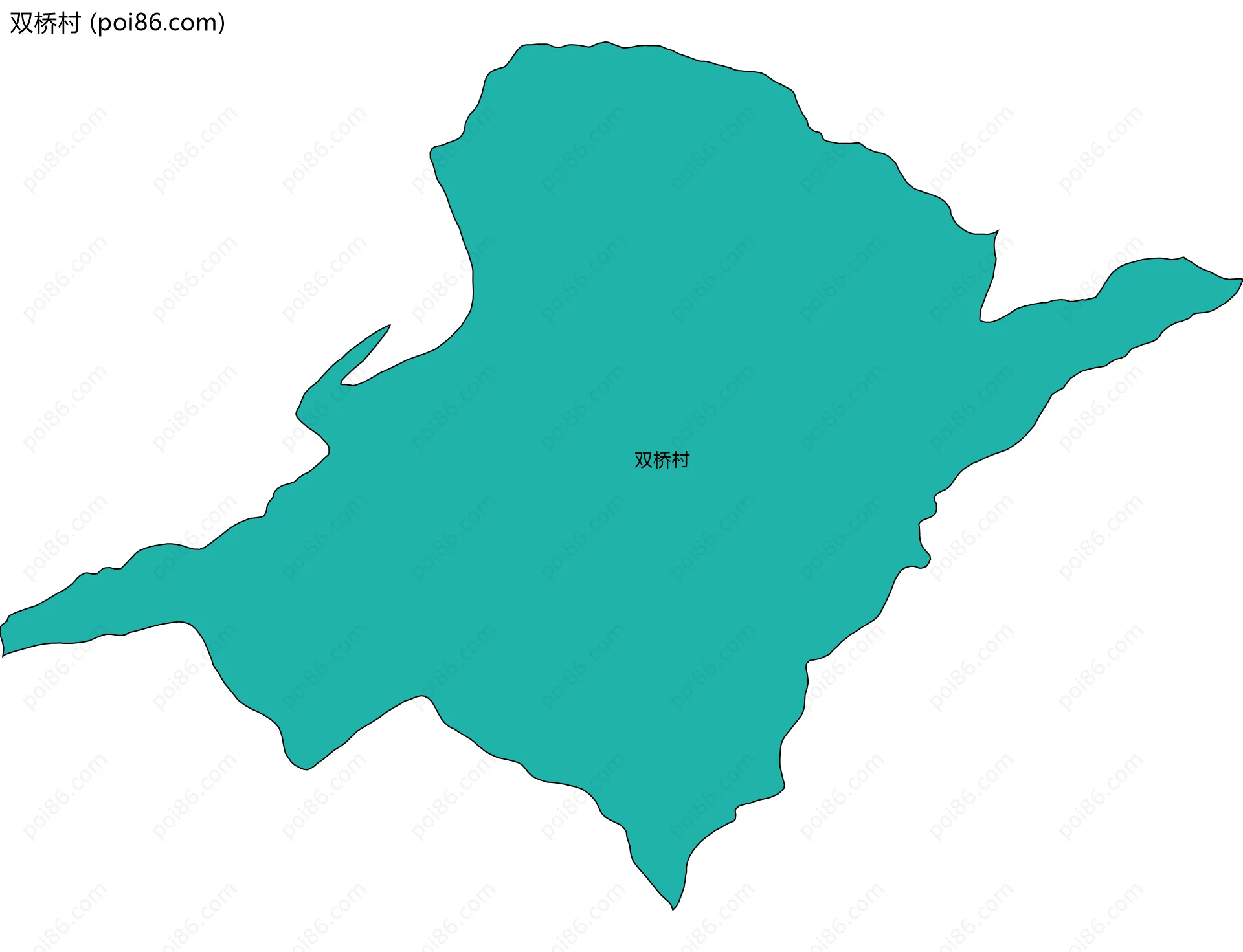双桥村边界地图