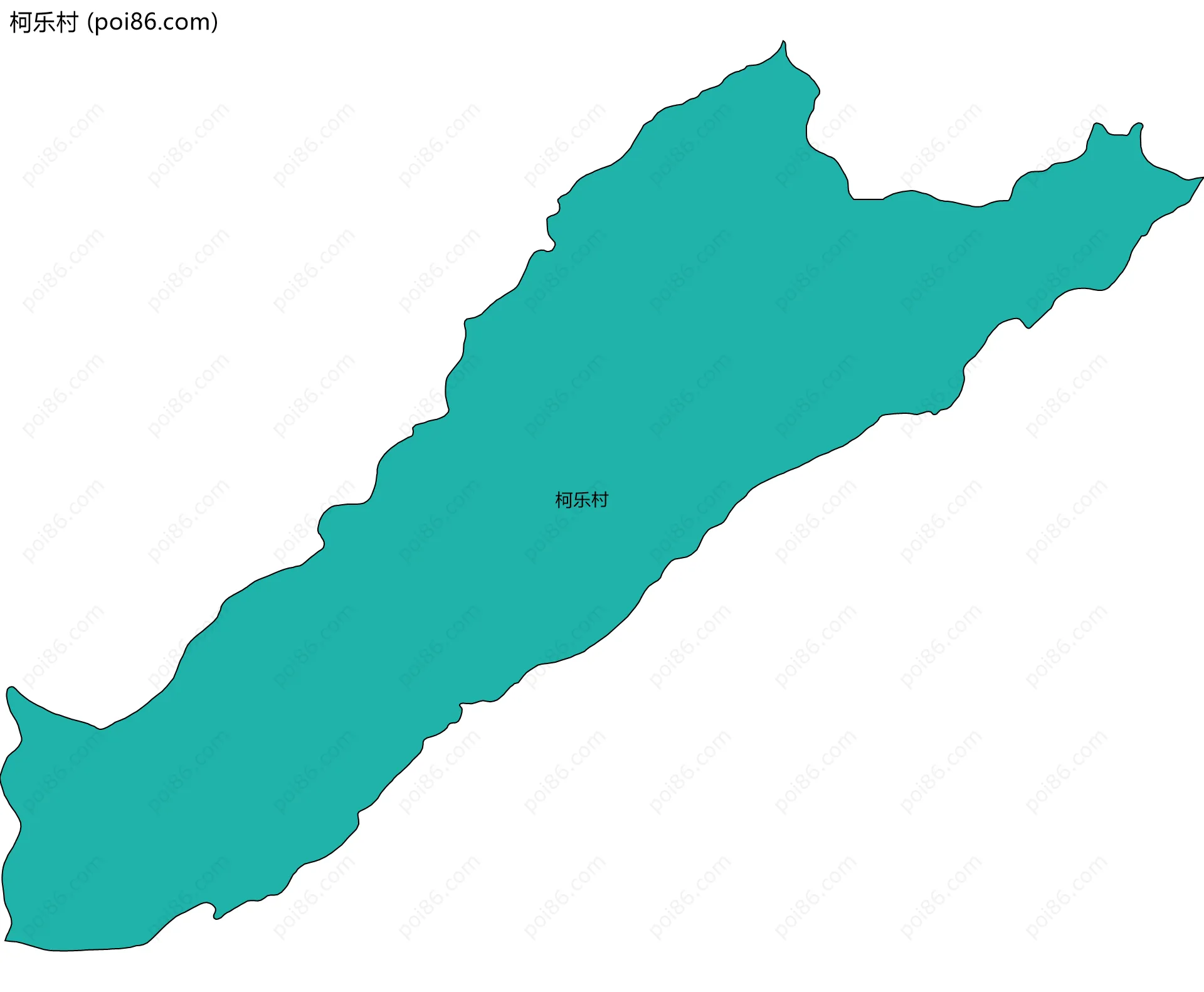 柯乐村边界地图
