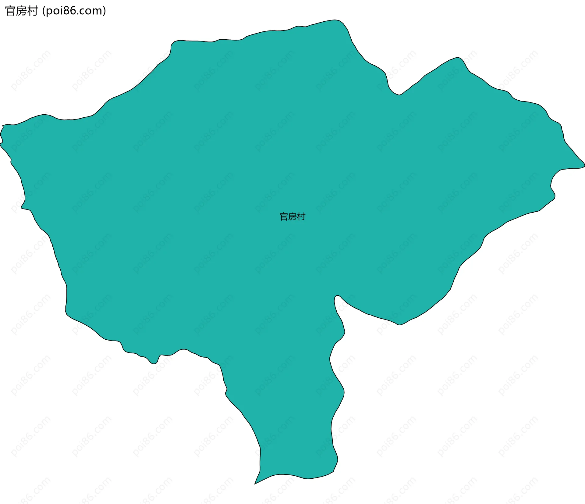 官房村边界地图