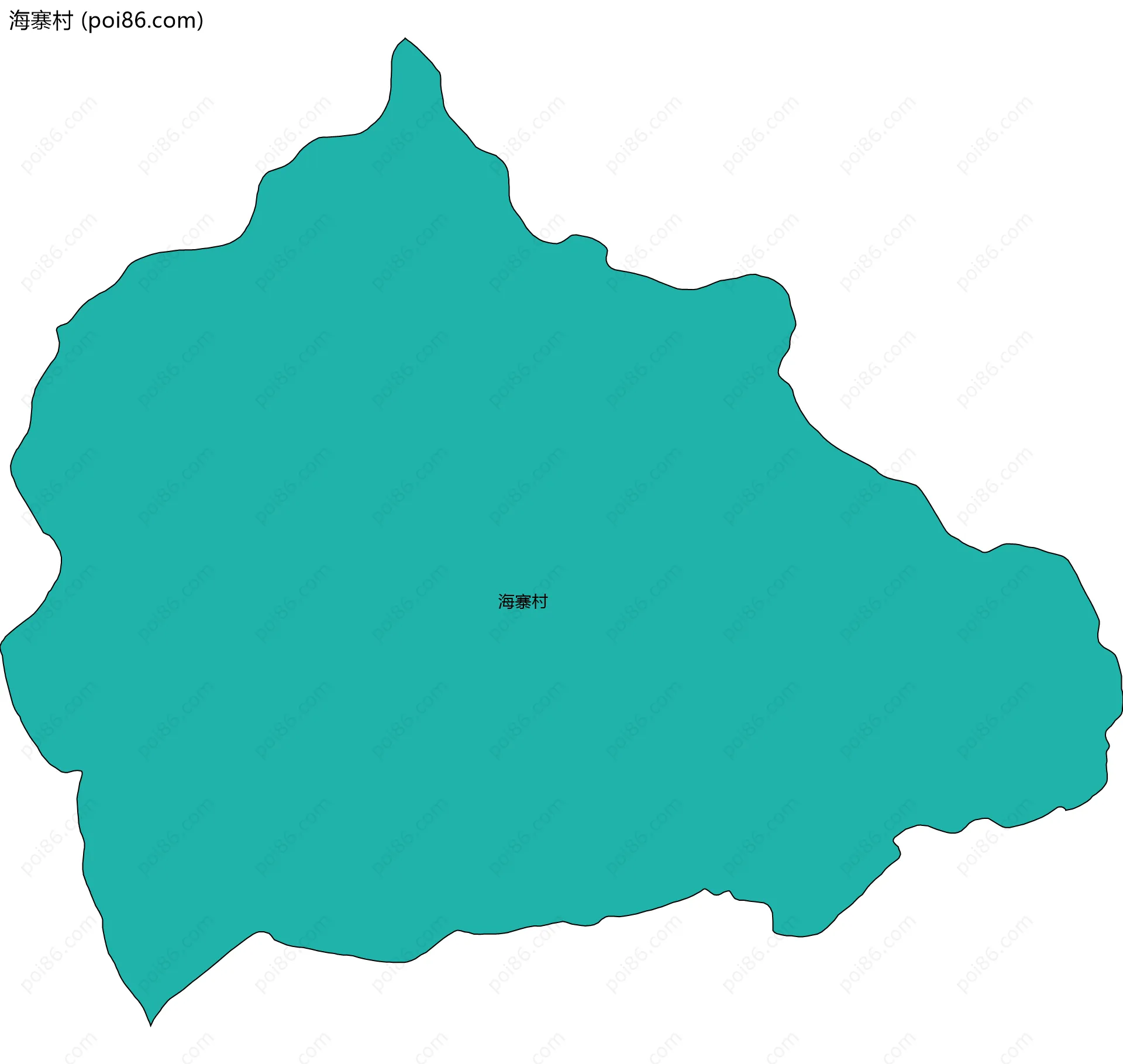 海寨村边界地图