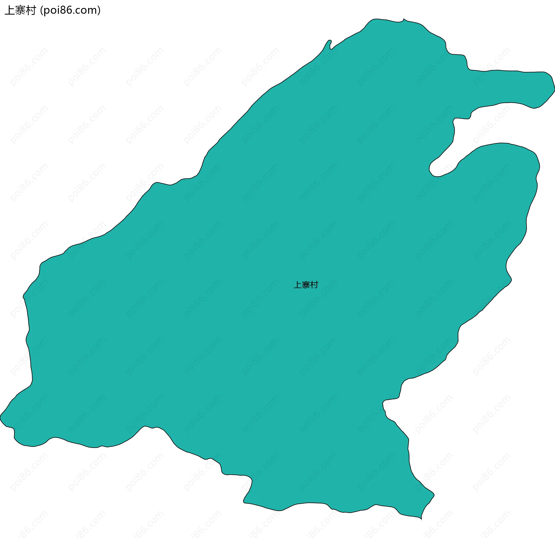 上寨村边界地图