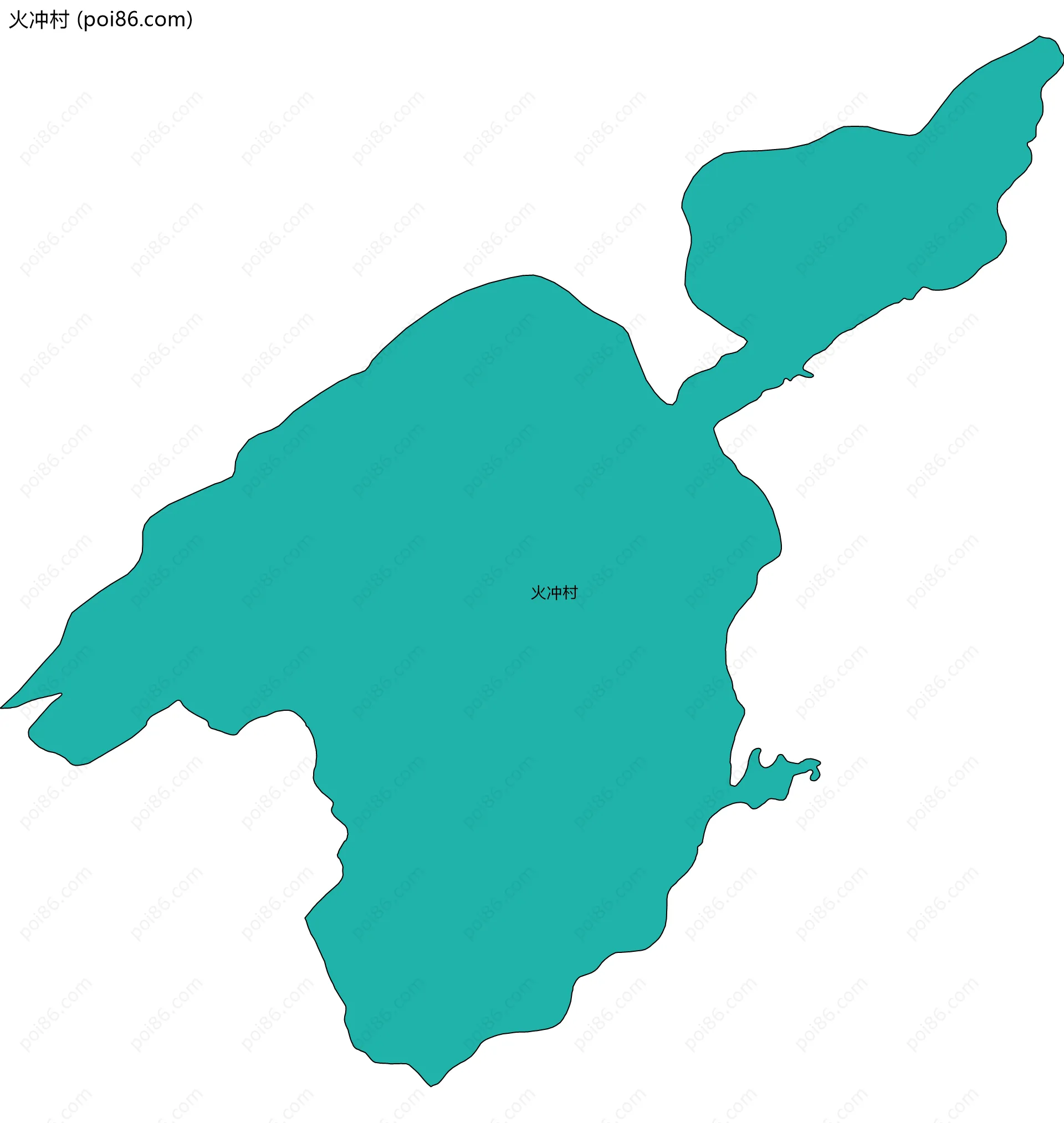 火冲村边界地图