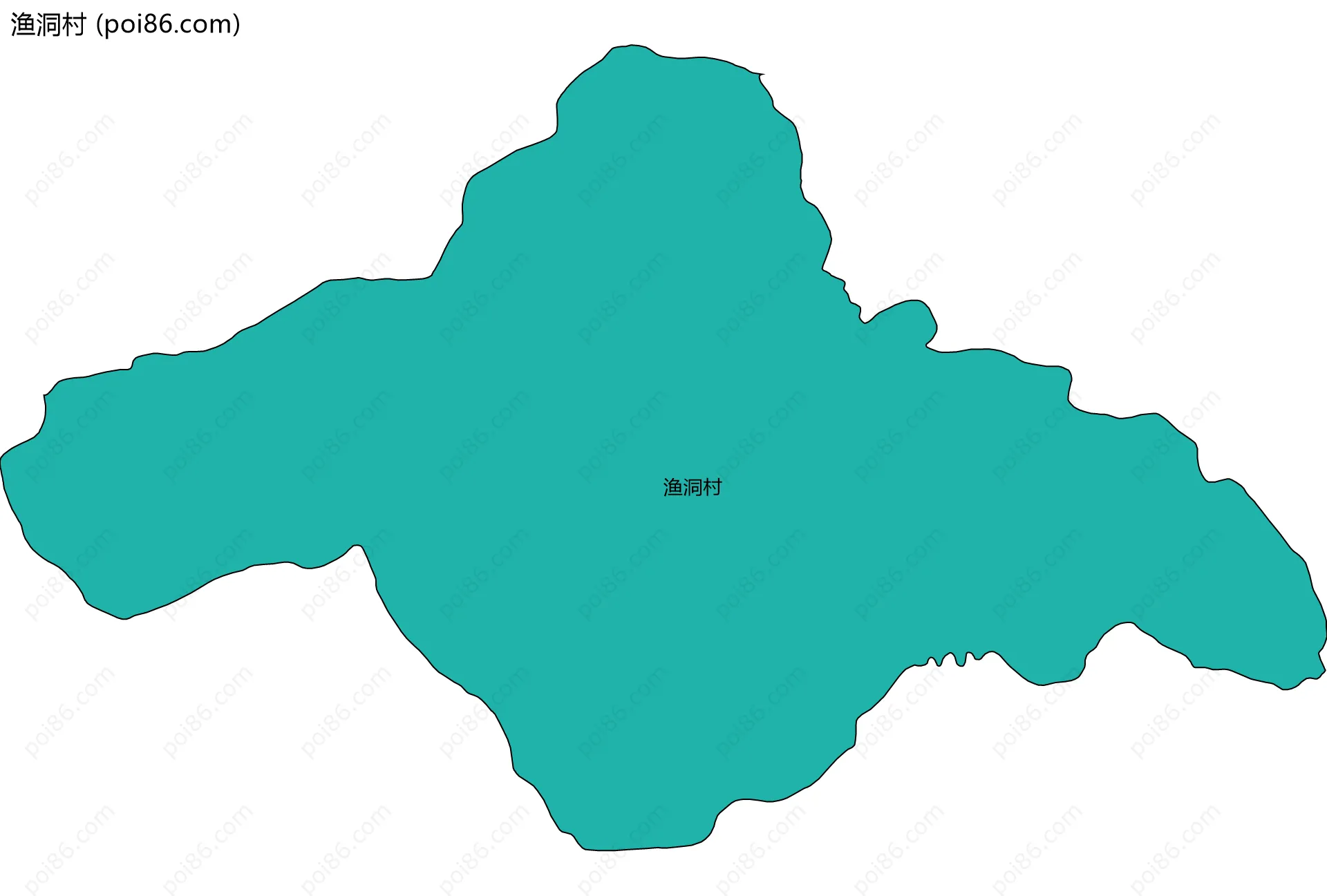 渔洞村边界地图