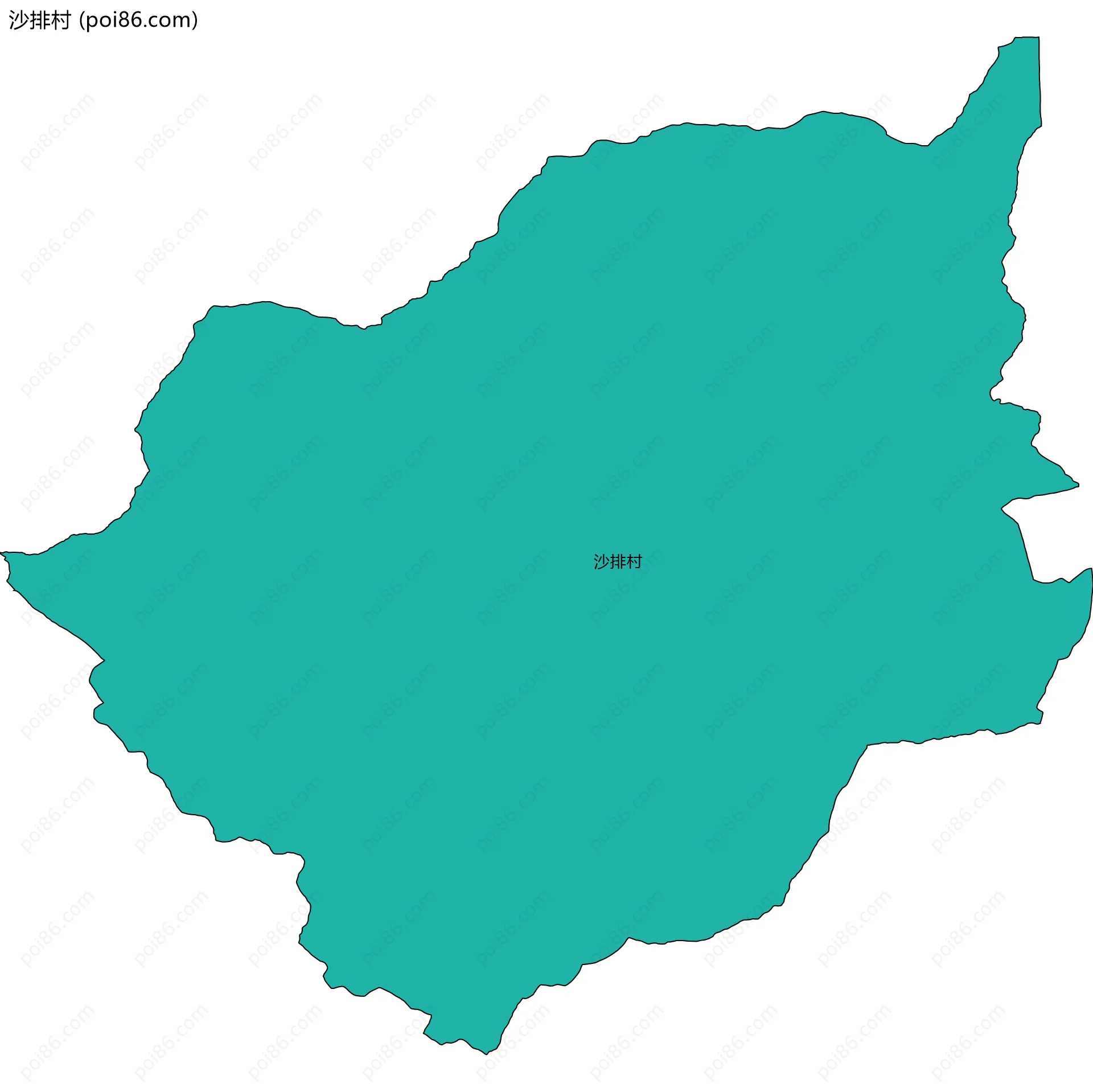 沙排村边界地图
