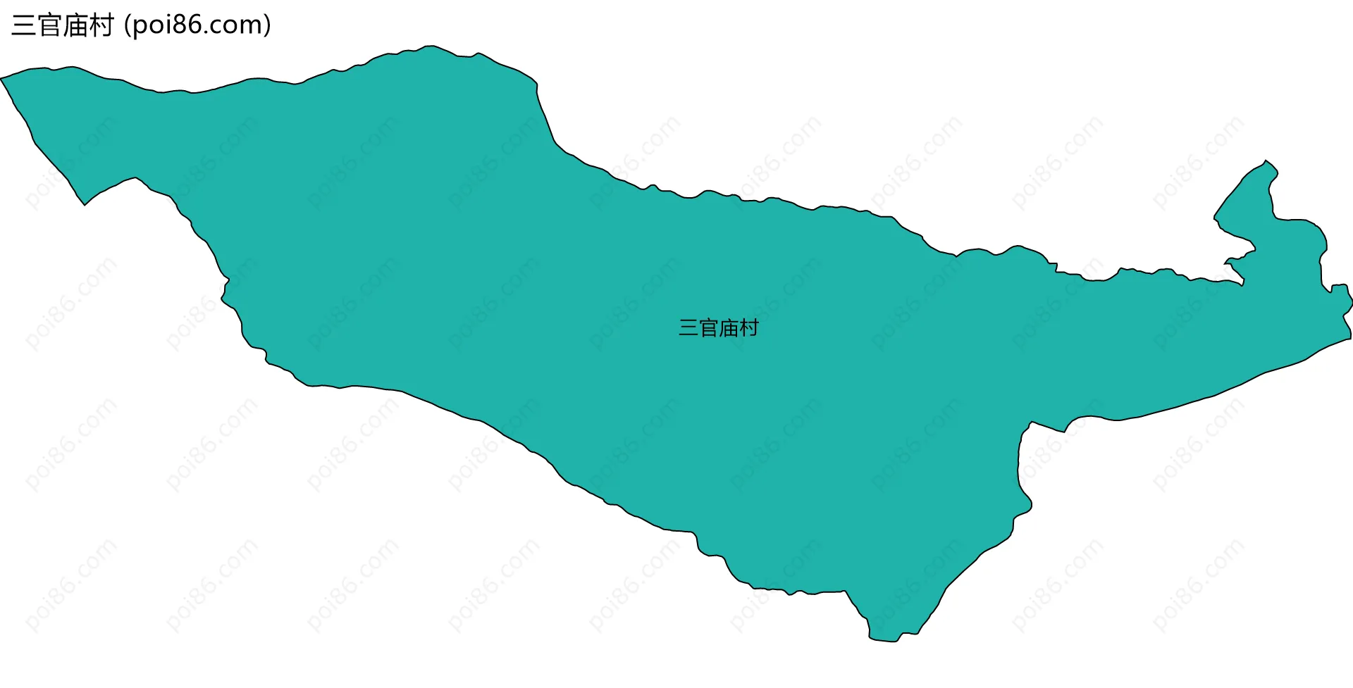 三官庙村边界地图