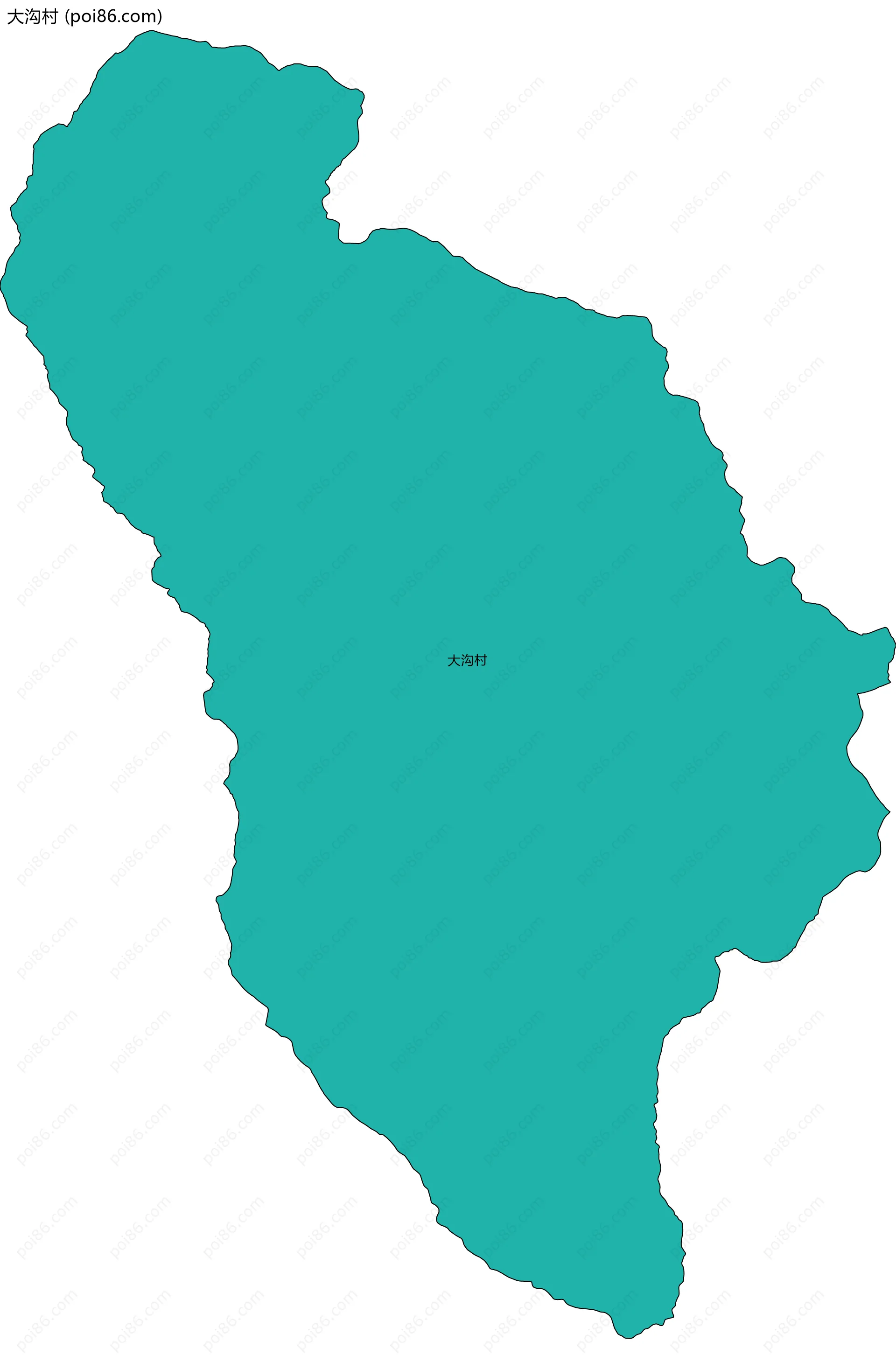 大沟村边界地图