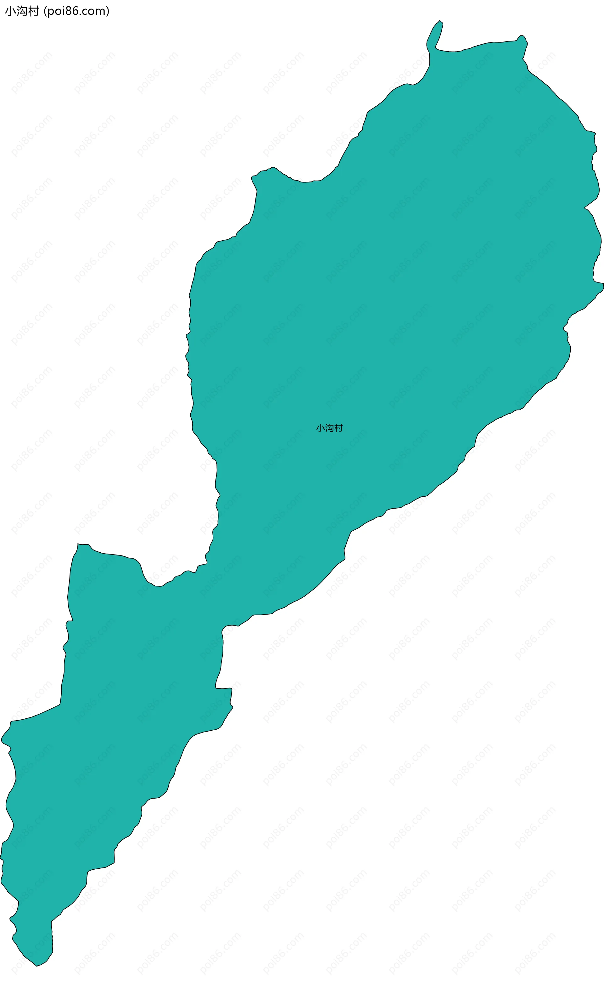 小沟村边界地图