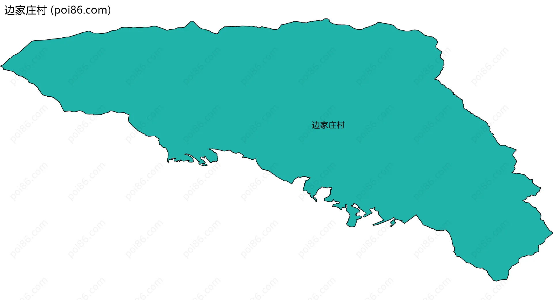 边家庄村边界地图