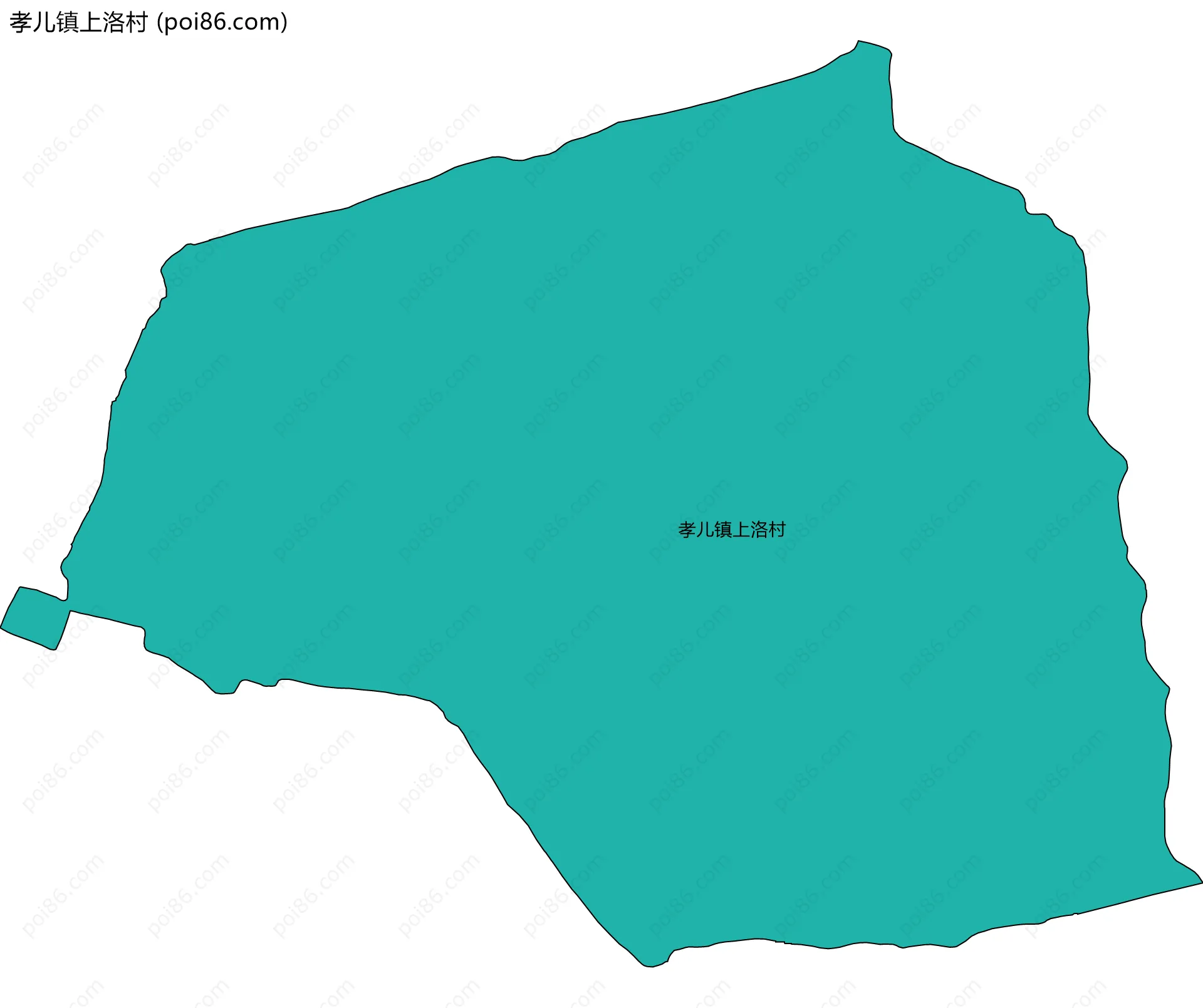 孝儿镇上洛村边界地图