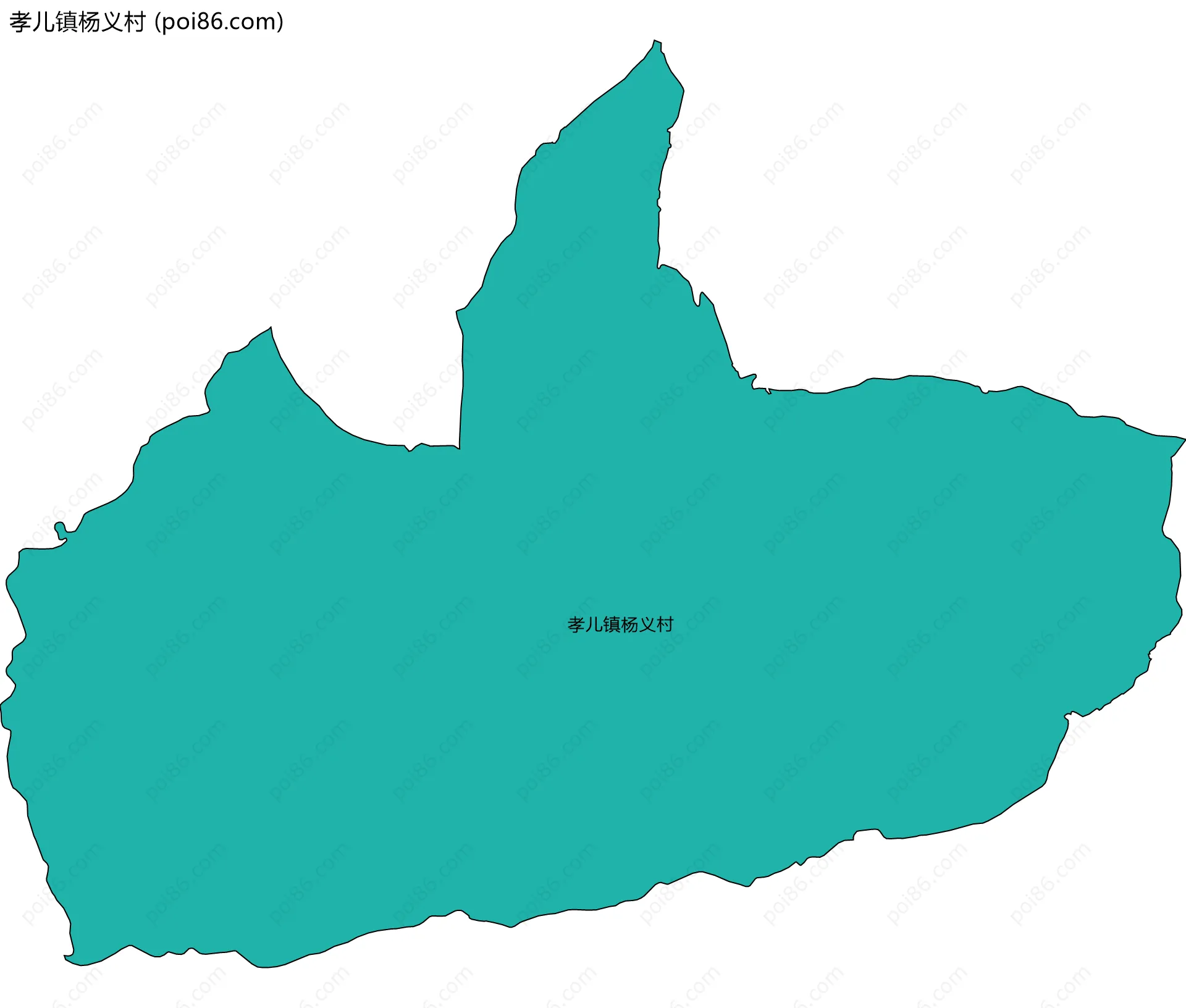 孝儿镇杨义村边界地图