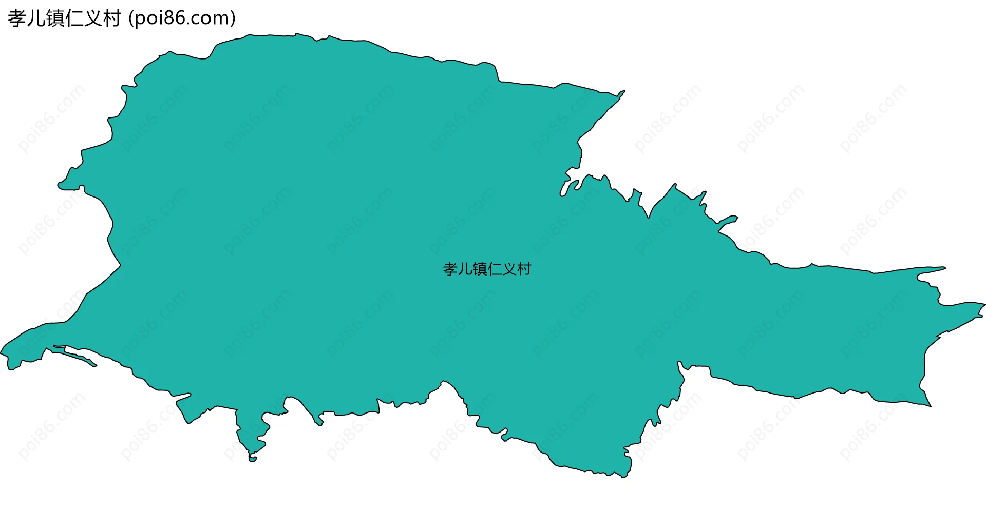 孝儿镇仁义村边界地图