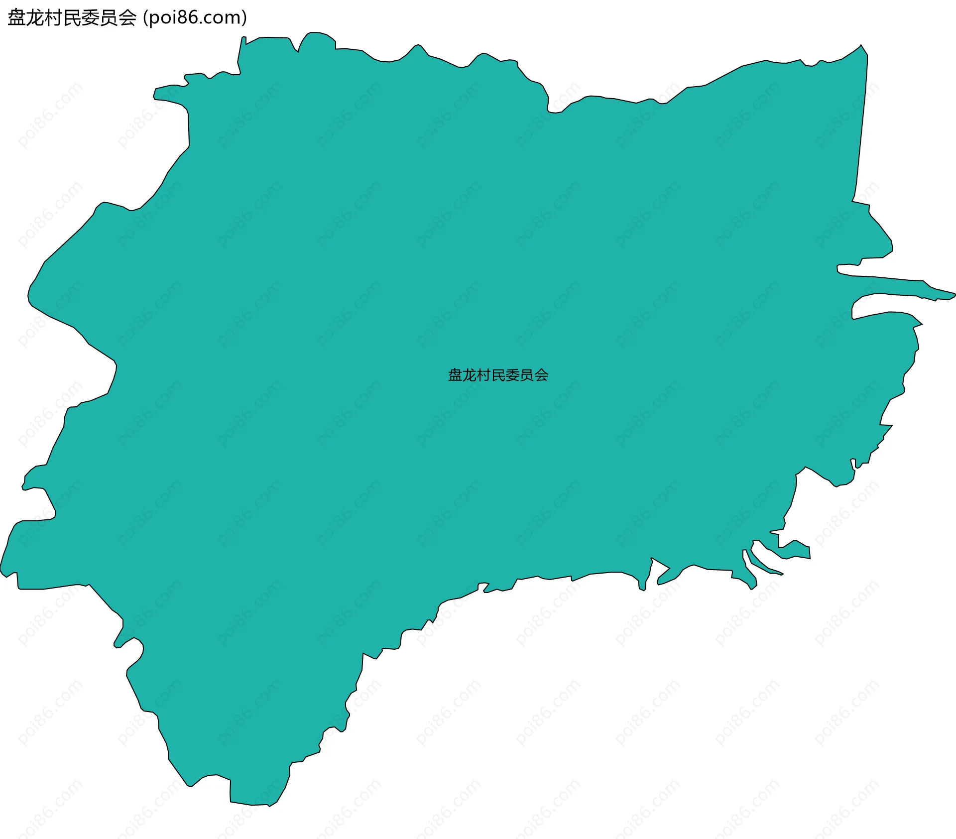 盘龙村民委员会边界地图