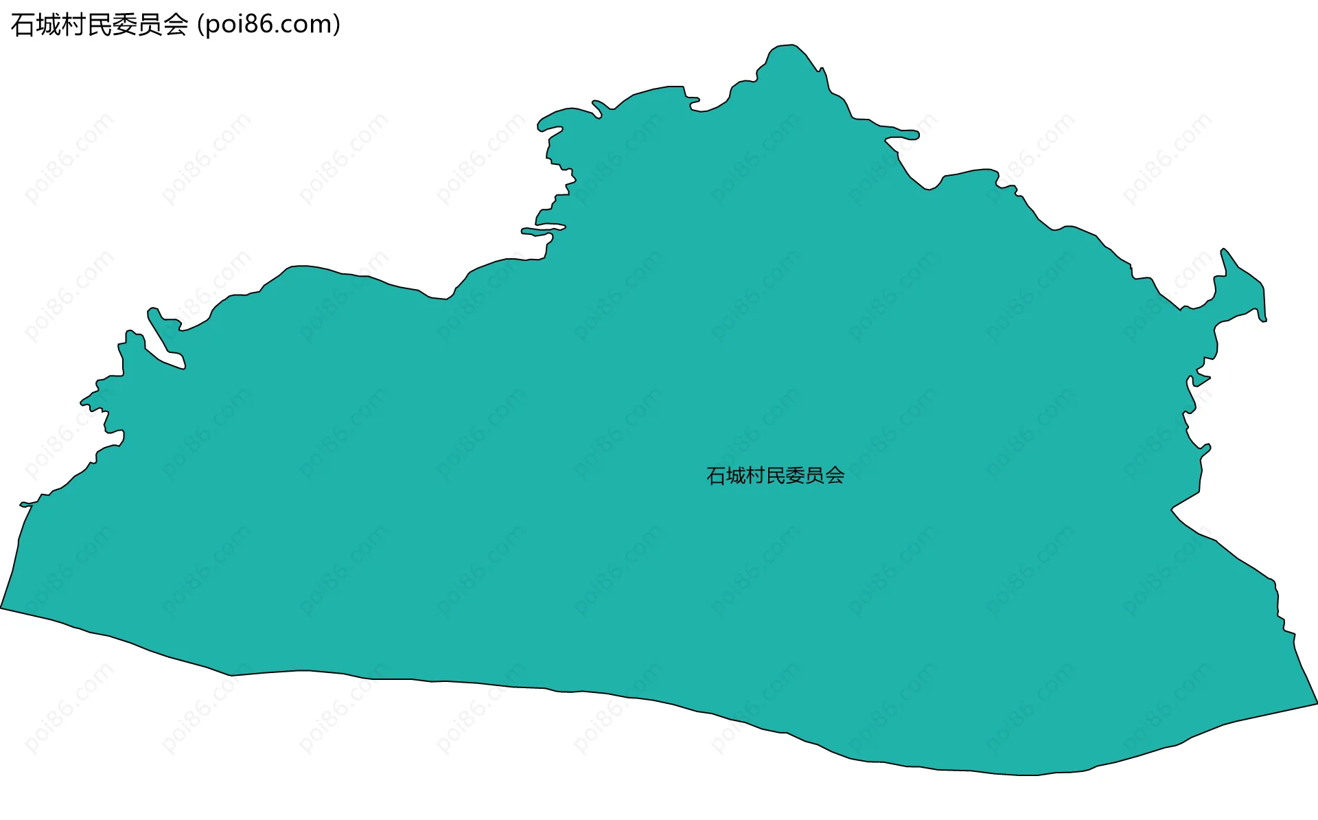 石城村民委员会边界地图