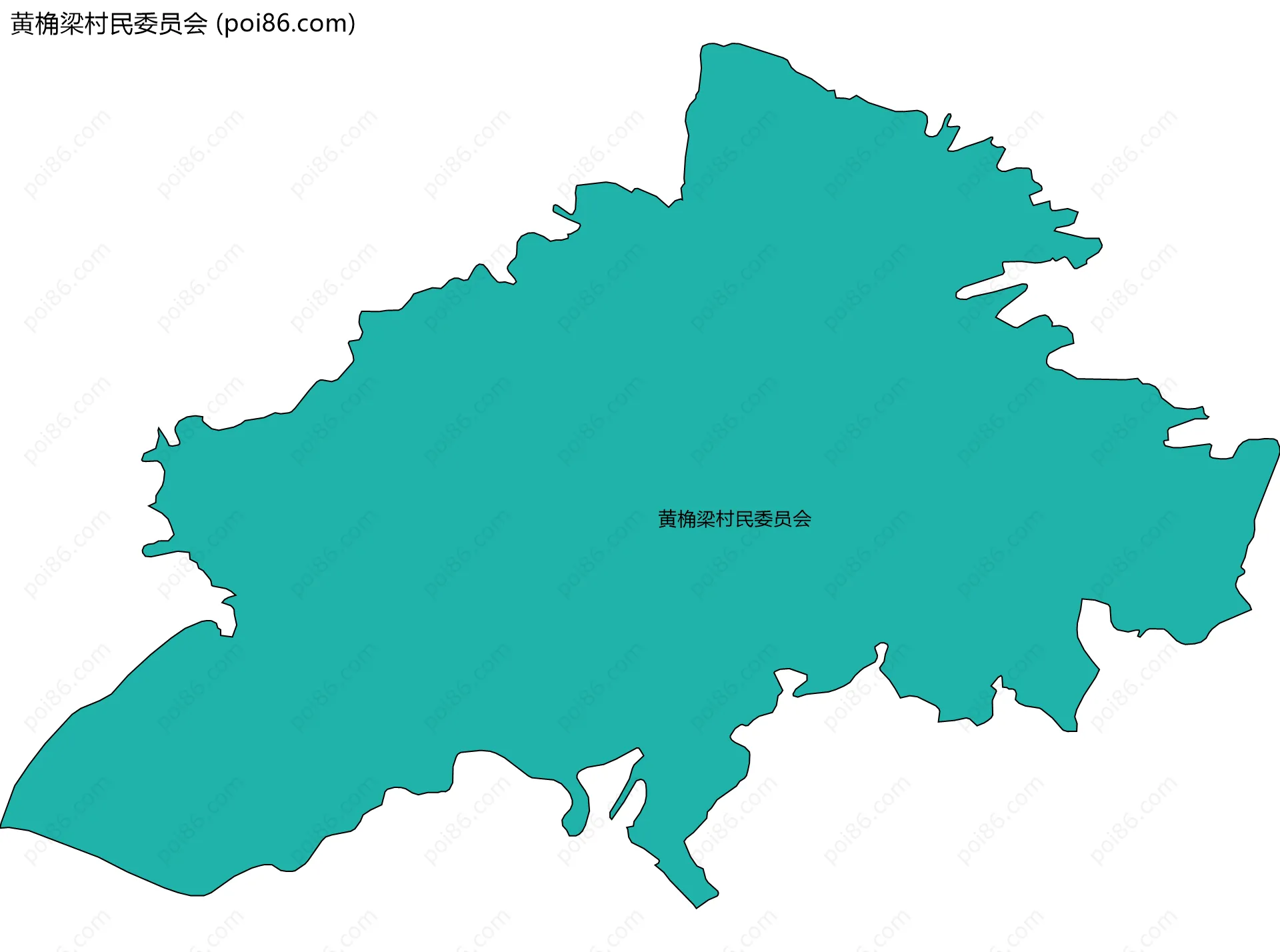 黄桷梁村民委员会边界地图