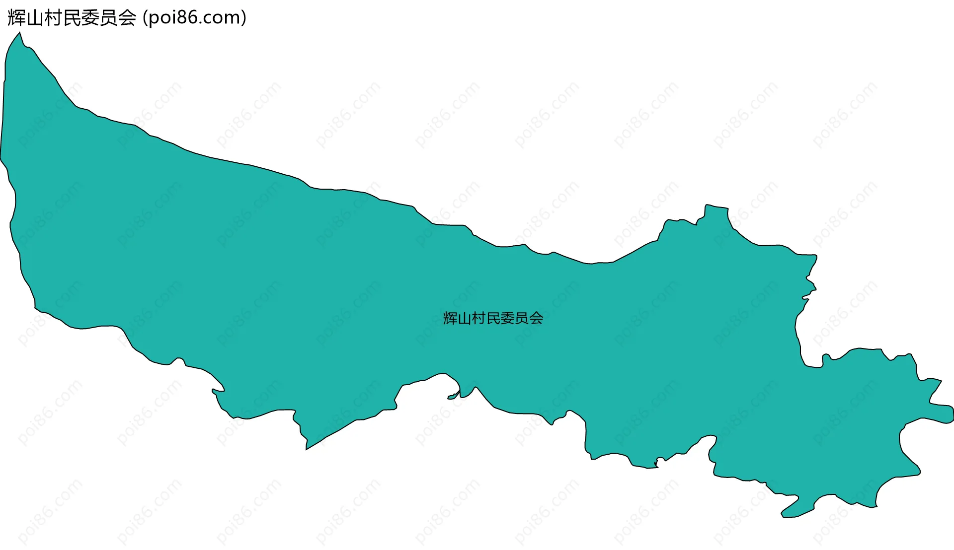 辉山村民委员会边界地图
